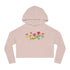 Spring Flowers Women’s Cropped Hooded Sweatshirt