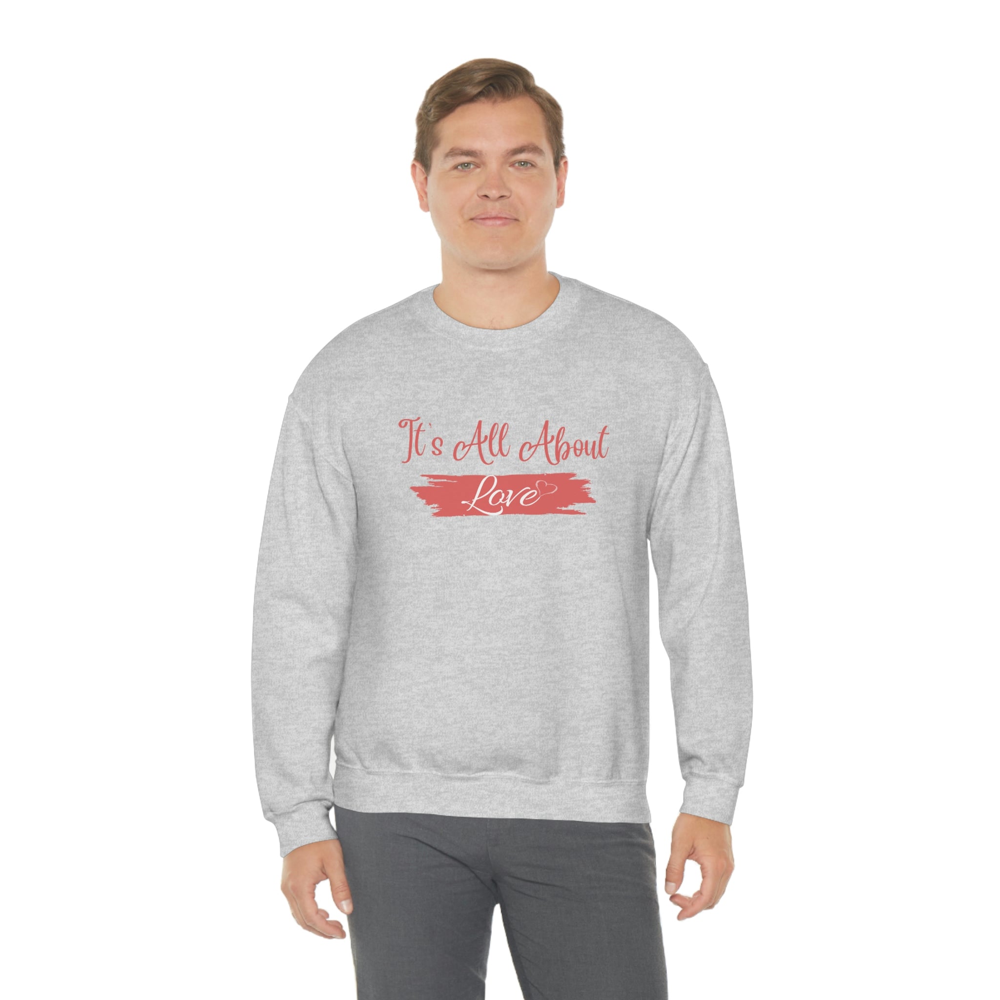 It's All About Love Unisex Heavy Blend™ Crewneck Sweatshirt