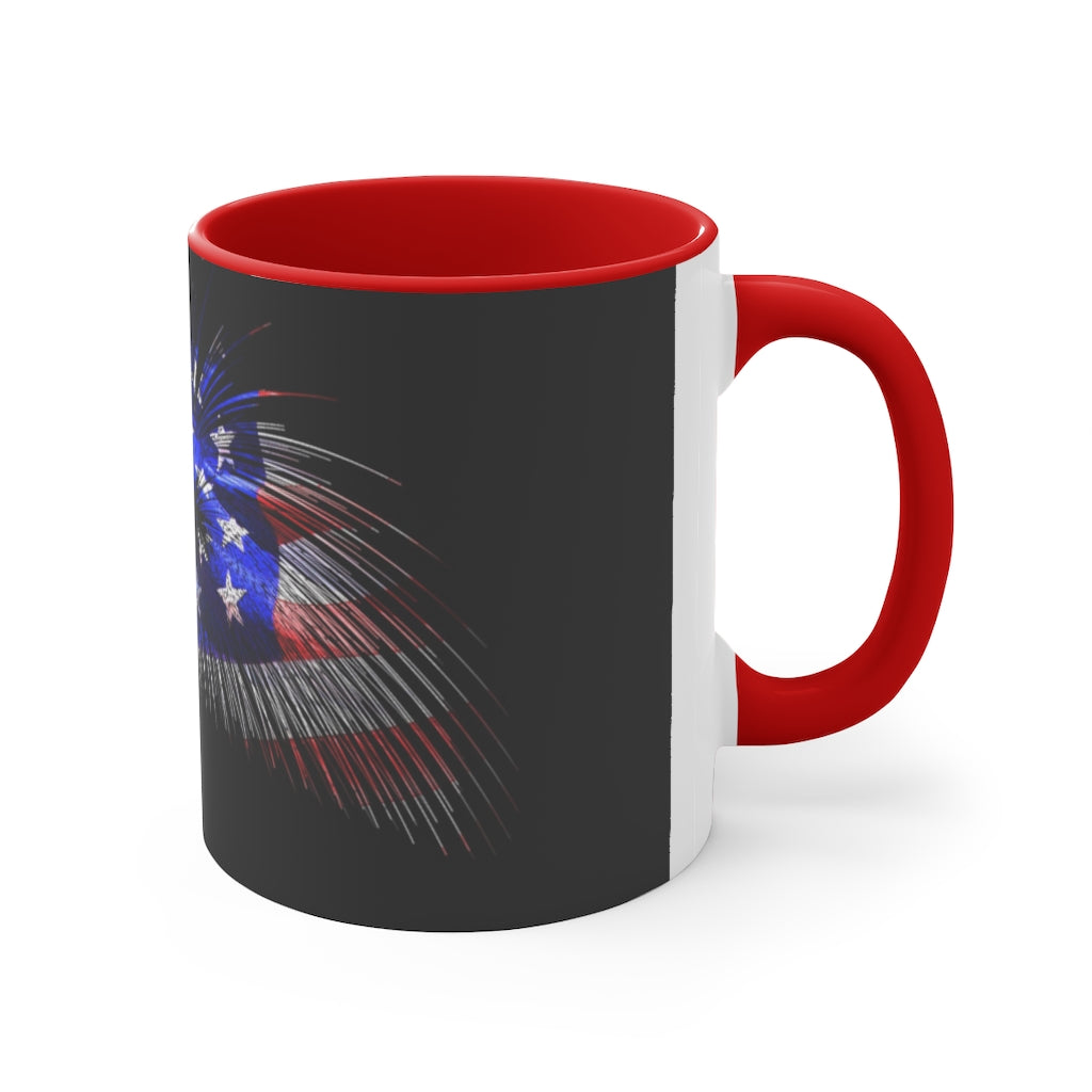 Old Glory Accent Coffee Mug, 11oz