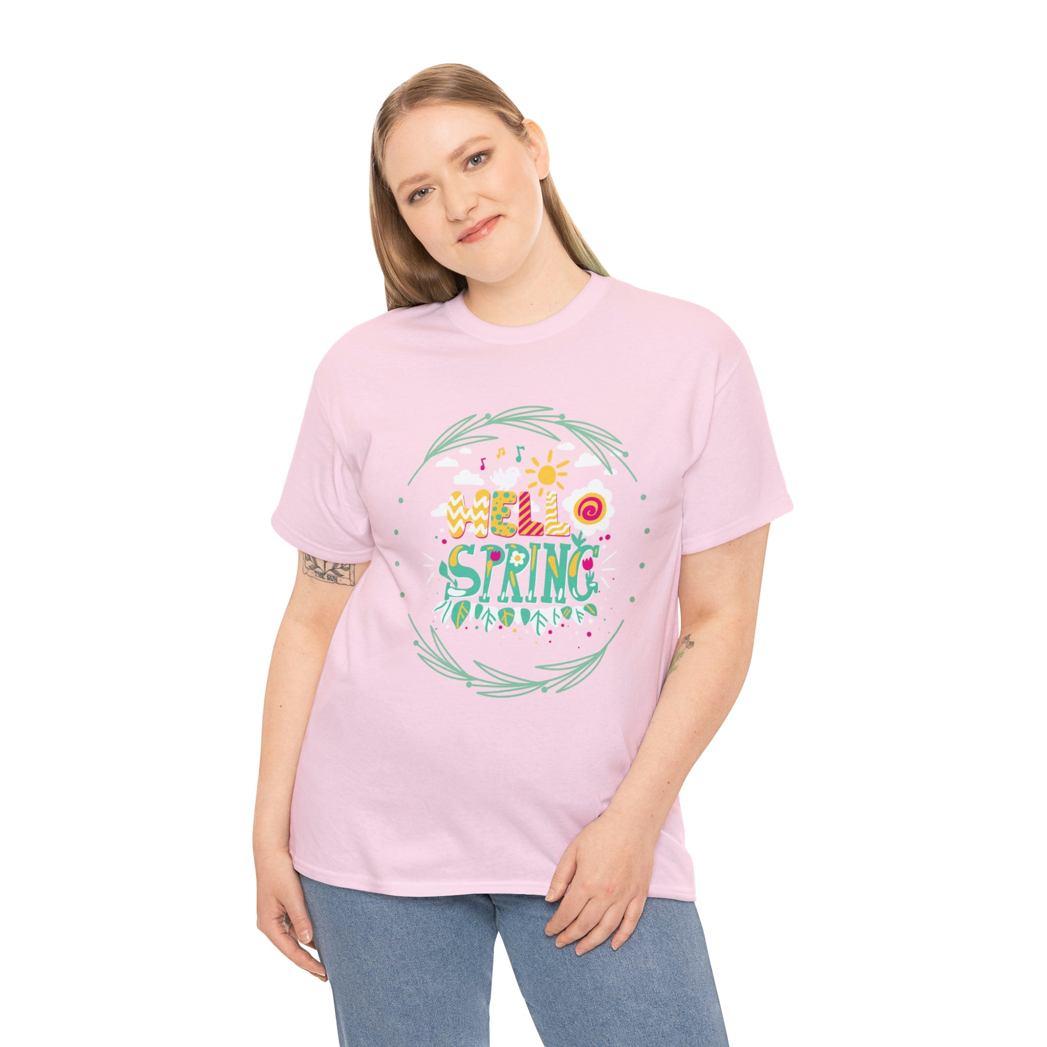 Hello Spring Unisex Heavy Cotton Tee