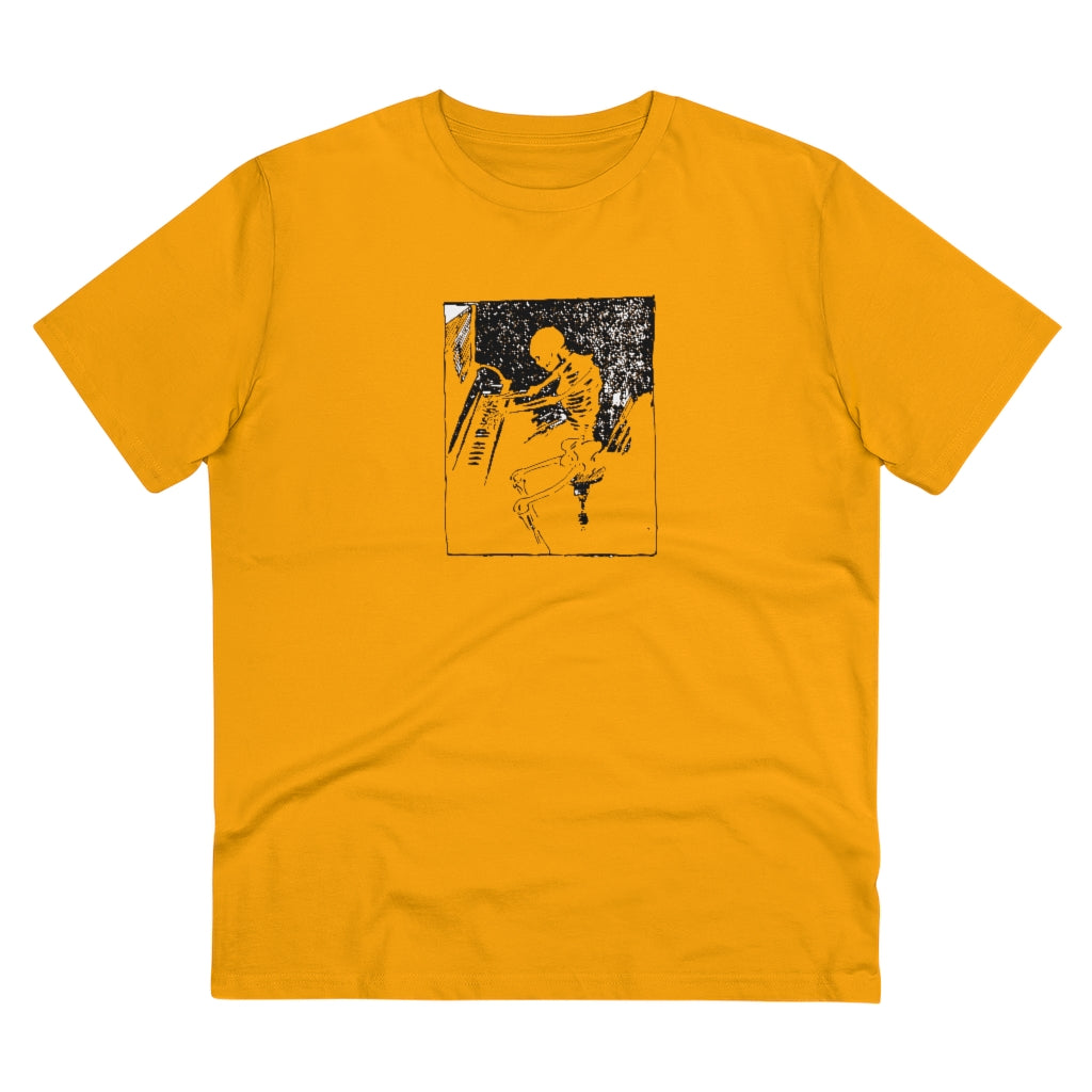 Skeleton Piano Player Organic Creator T-shirt - Unisex