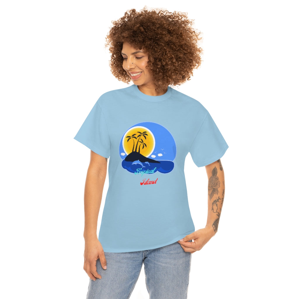 Tropical Island Unisex Heavy Cotton Tee