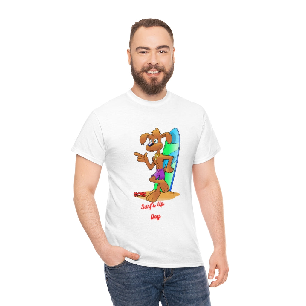 Surf's Up Dog Unisex Heavy Cotton Tee