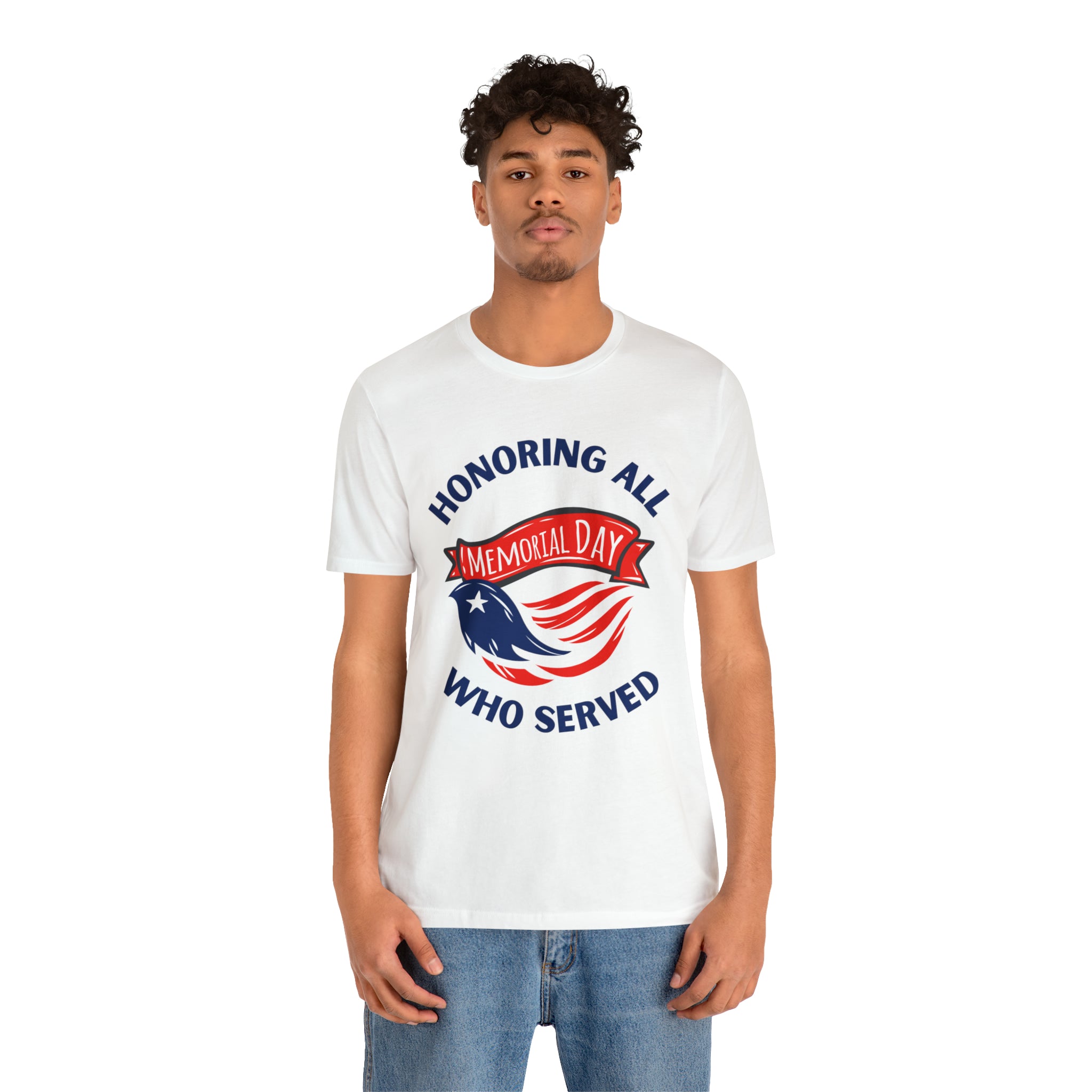 Memorial Day Honoring All Who Served Unisex Jersey Short Sleeve Tee