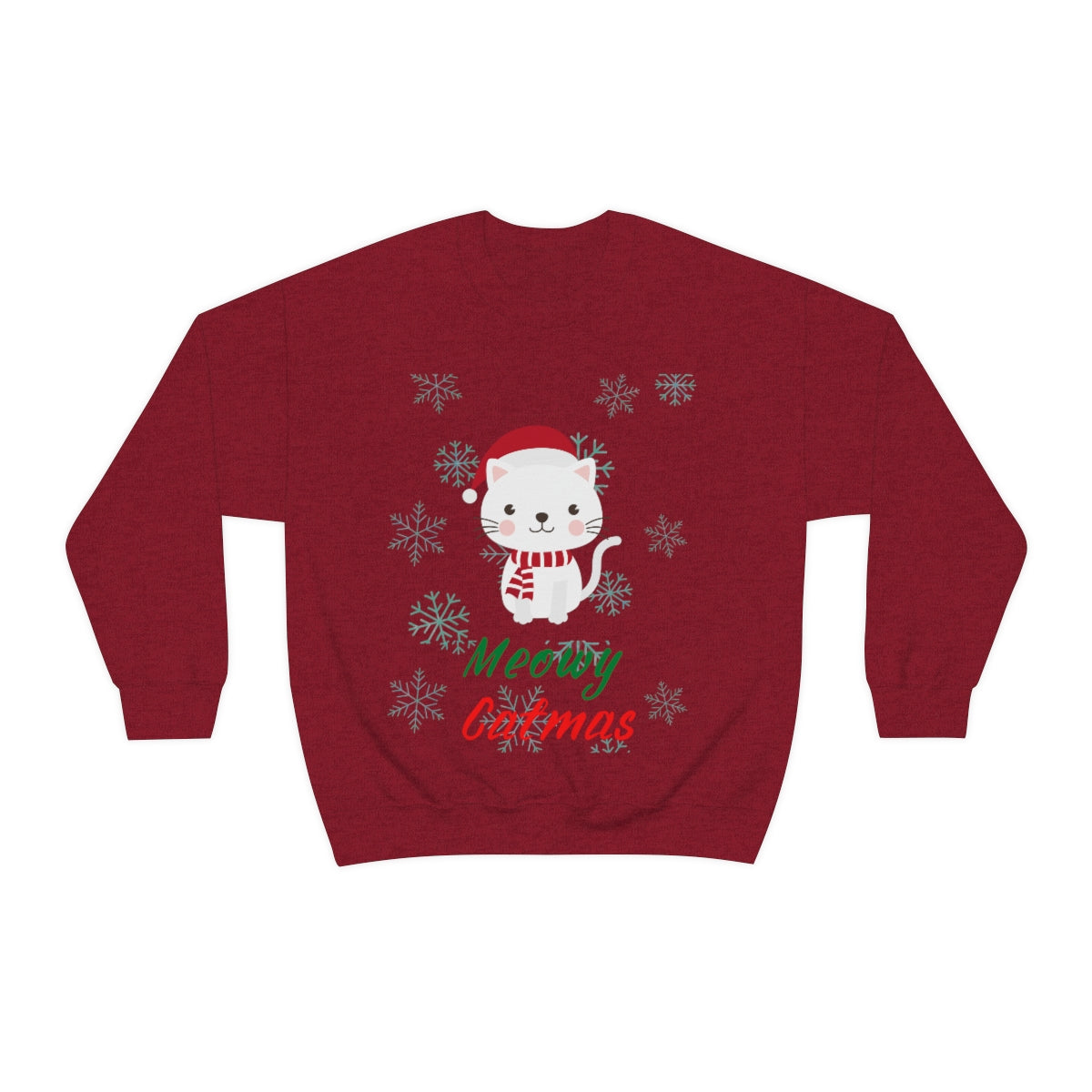 Meowy Catmas Unisex Heavy Blend™ Crewneck Sweatshirt