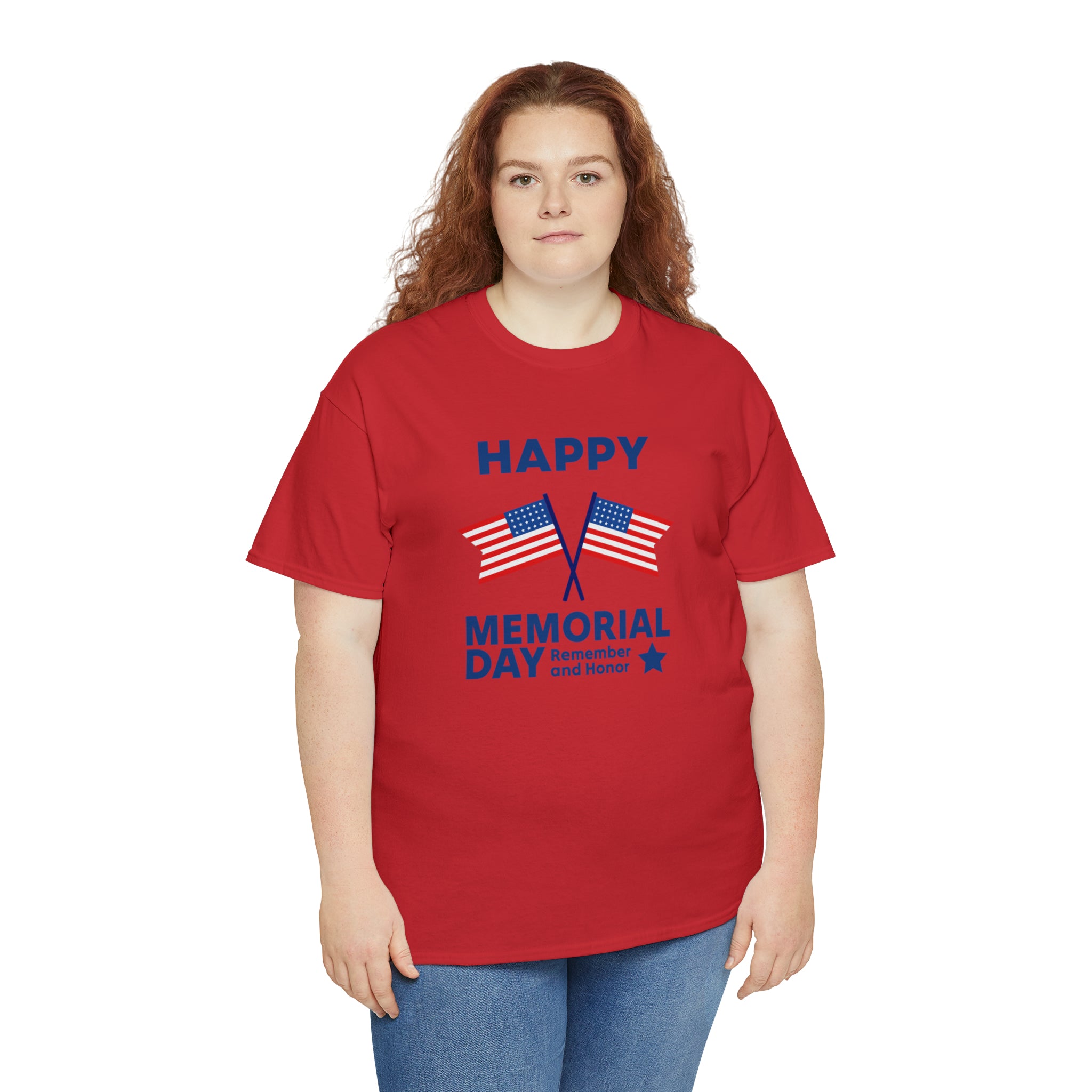 Happy Memorial Day Unisex Heavy Cotton Tee