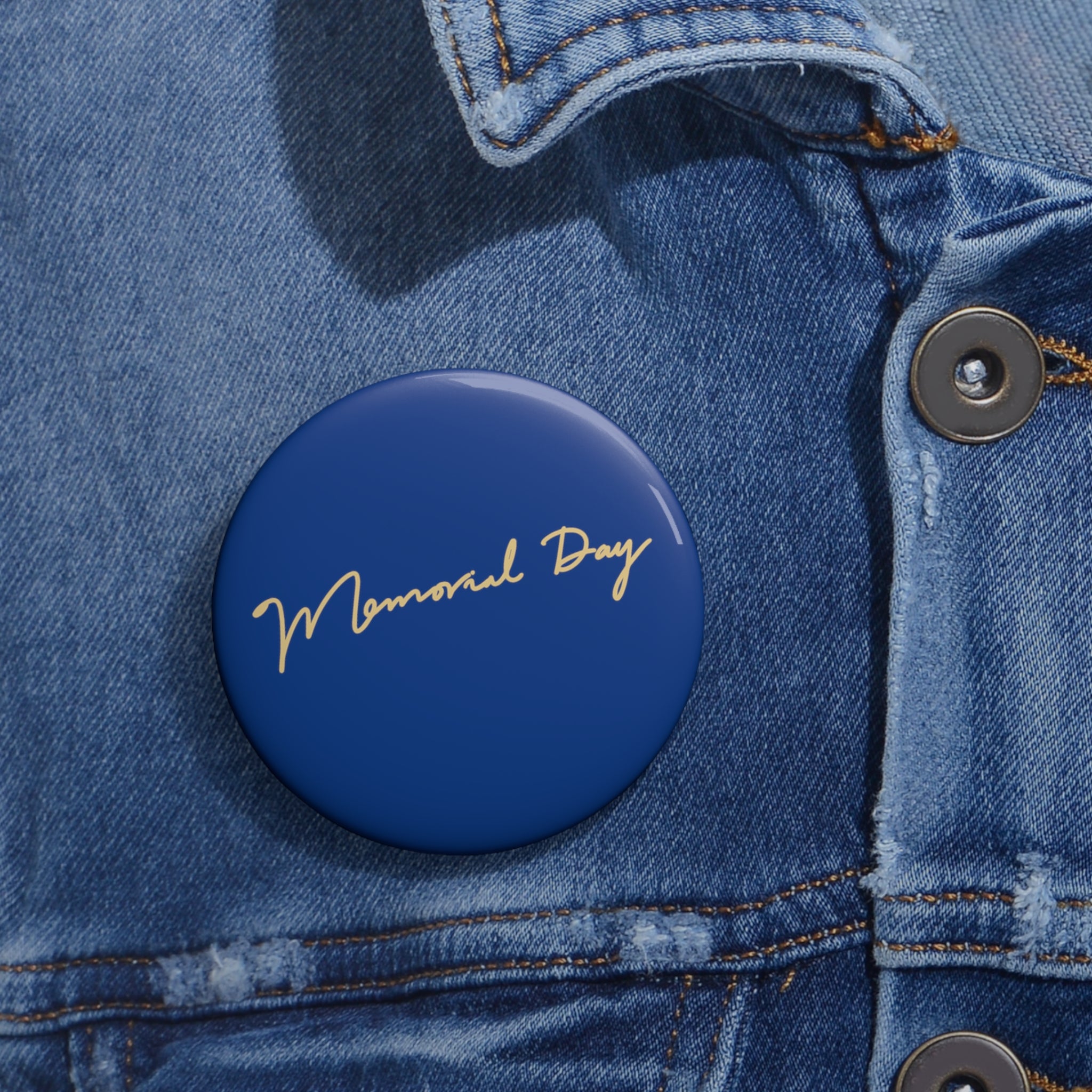 Memorial Day Custom Pin Buttons