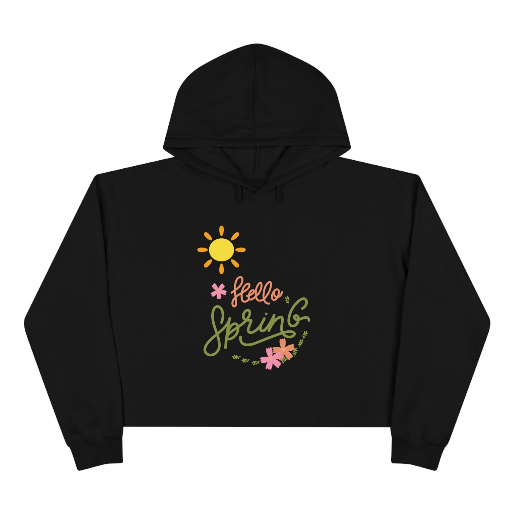 Spring Sunshine Crop Hoodie