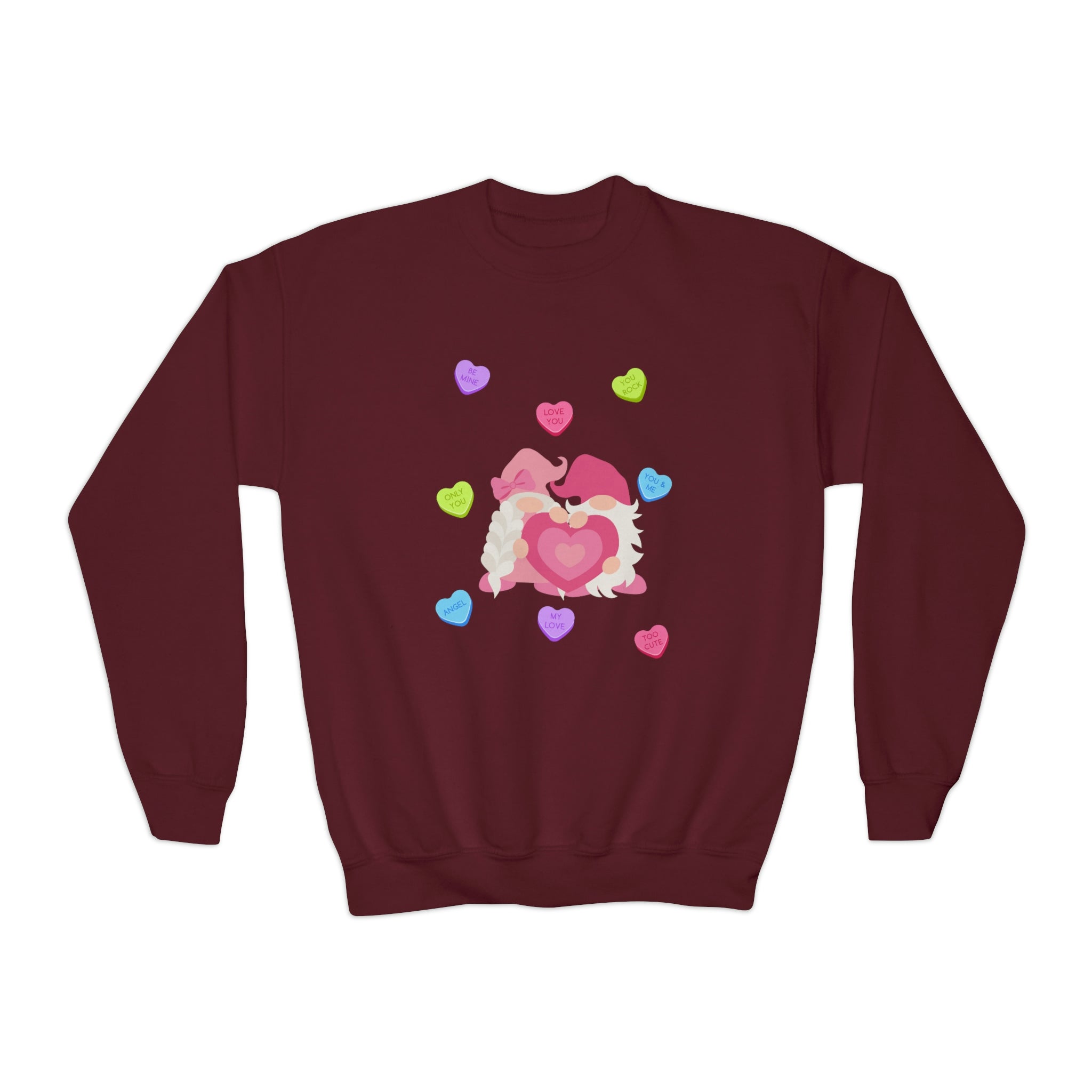 You Gnome I Love You!! Youth Crewneck Sweatshirt