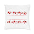 Little Hearts Square Pillow - Pink Back