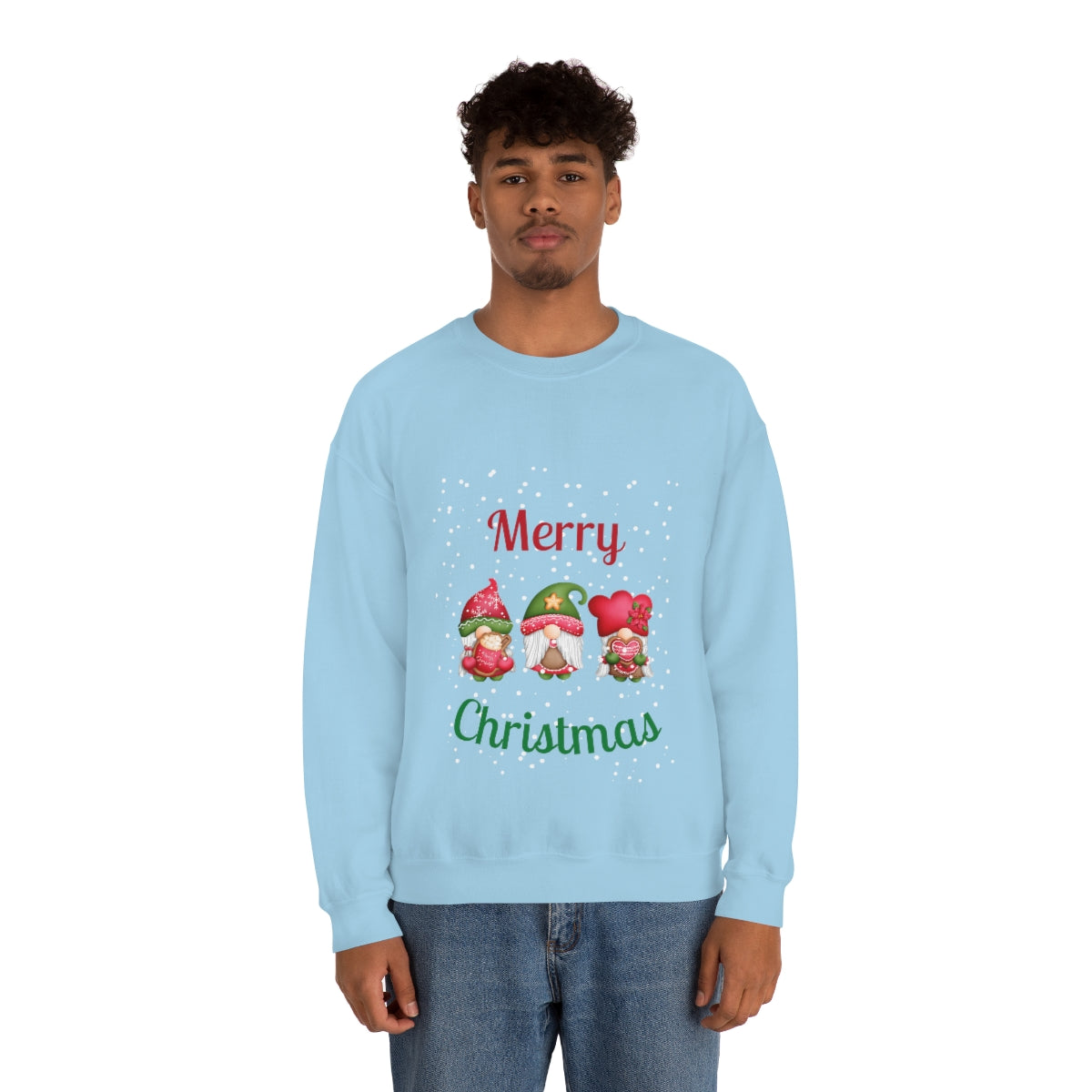 Three Gnomes Merry Christmas Unisex Heavy Blend™ Crewneck Sweatshirt