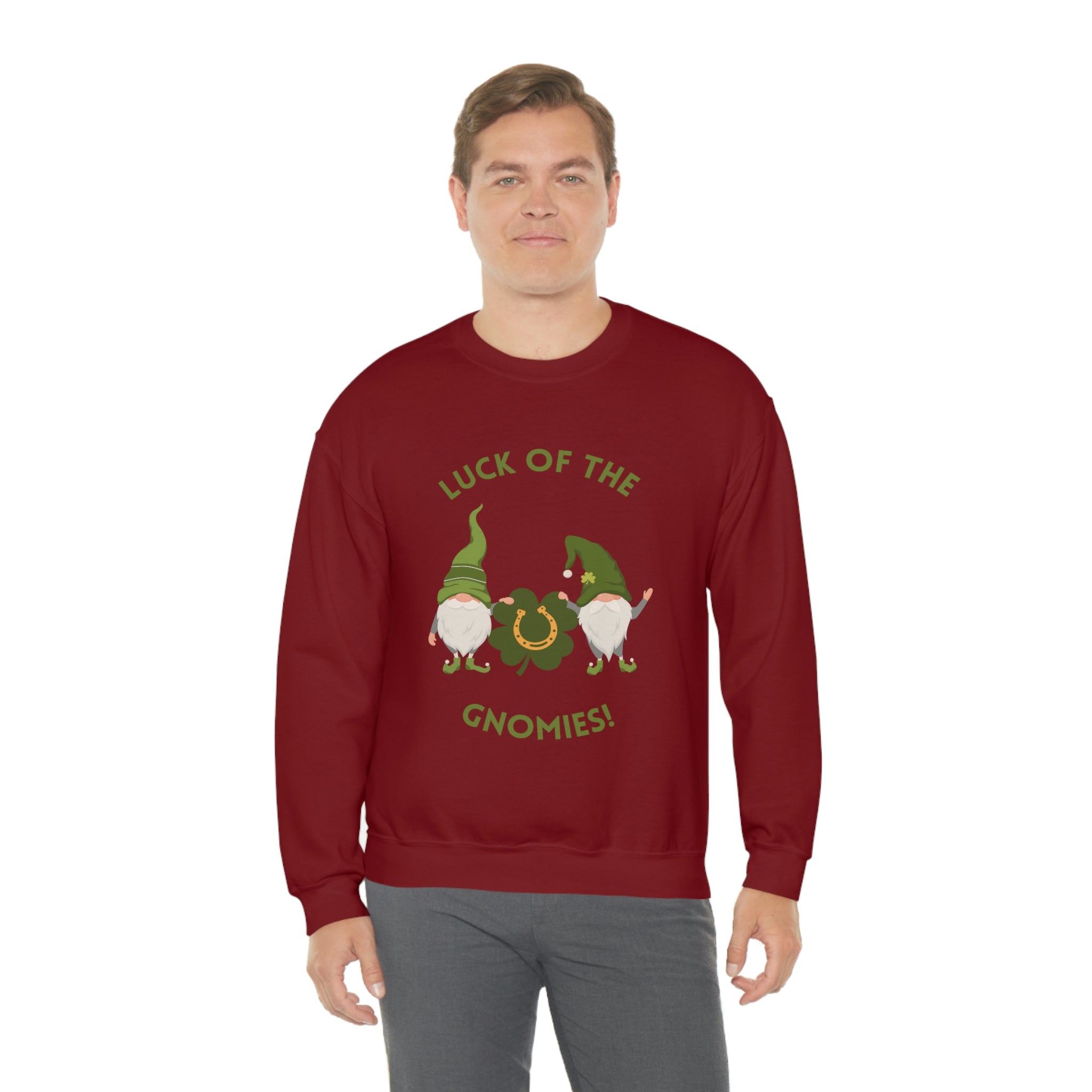 The Luck Of The Gnomies! Unisex Heavy Blend™ Crewneck Sweatshirt
