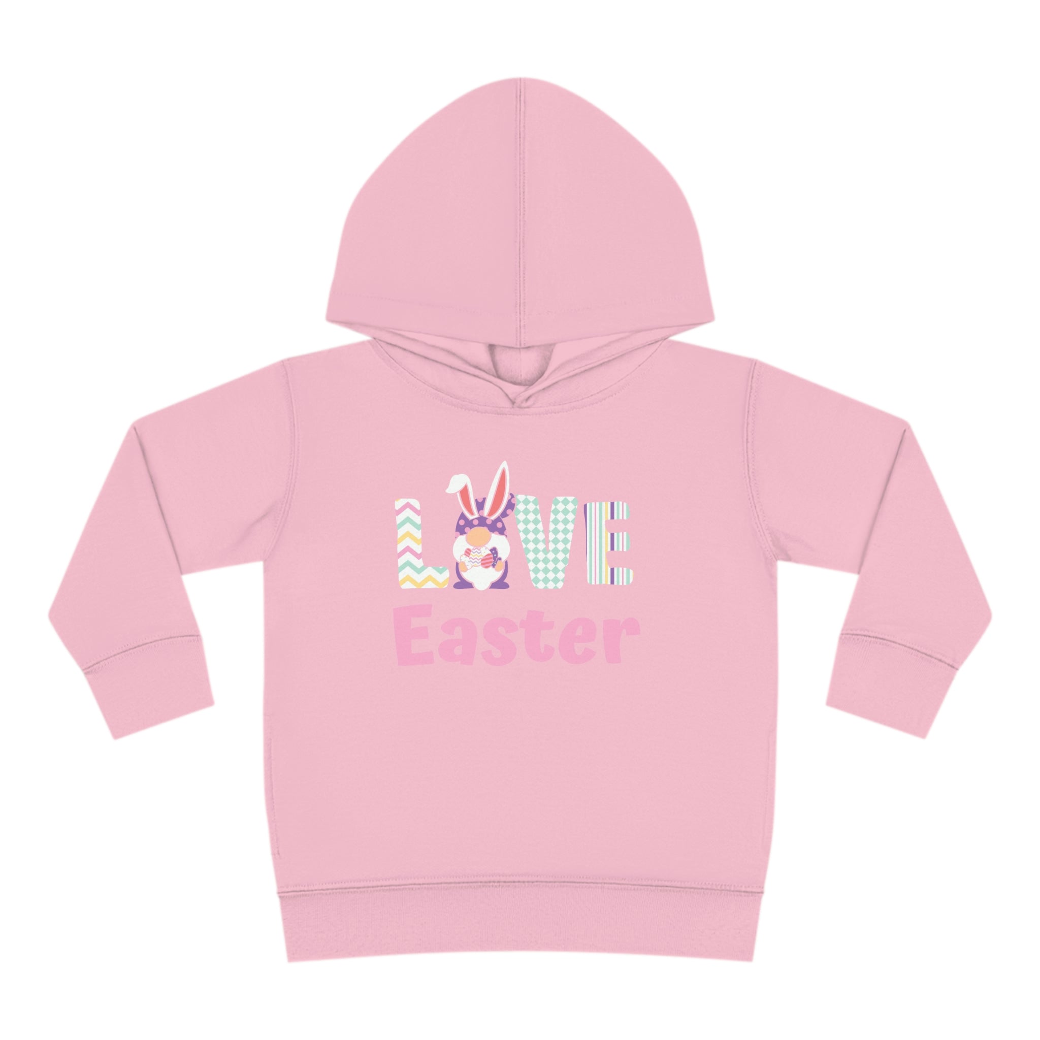 Gnome Love Easter Toddler Pullover Fleece Hoodie