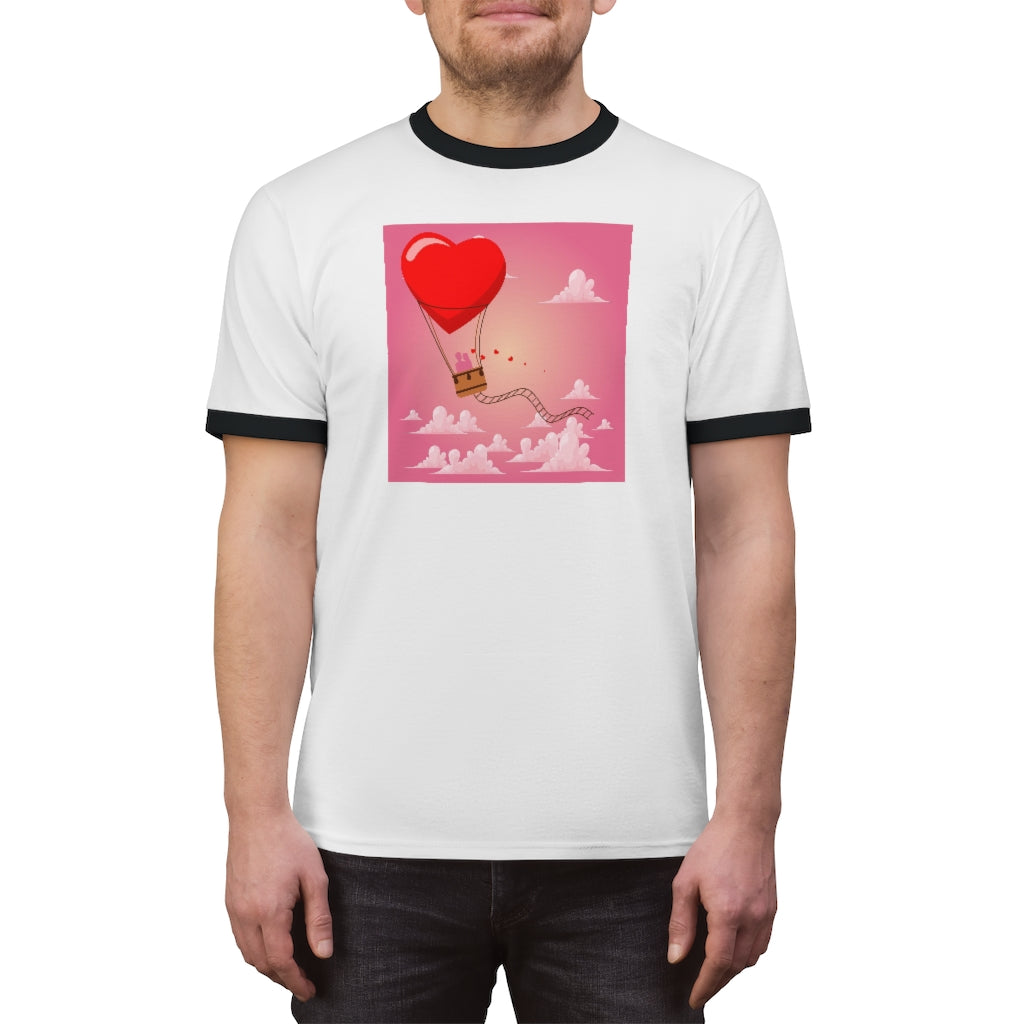 Happy Valentine's Day Unisex Ringer Tee