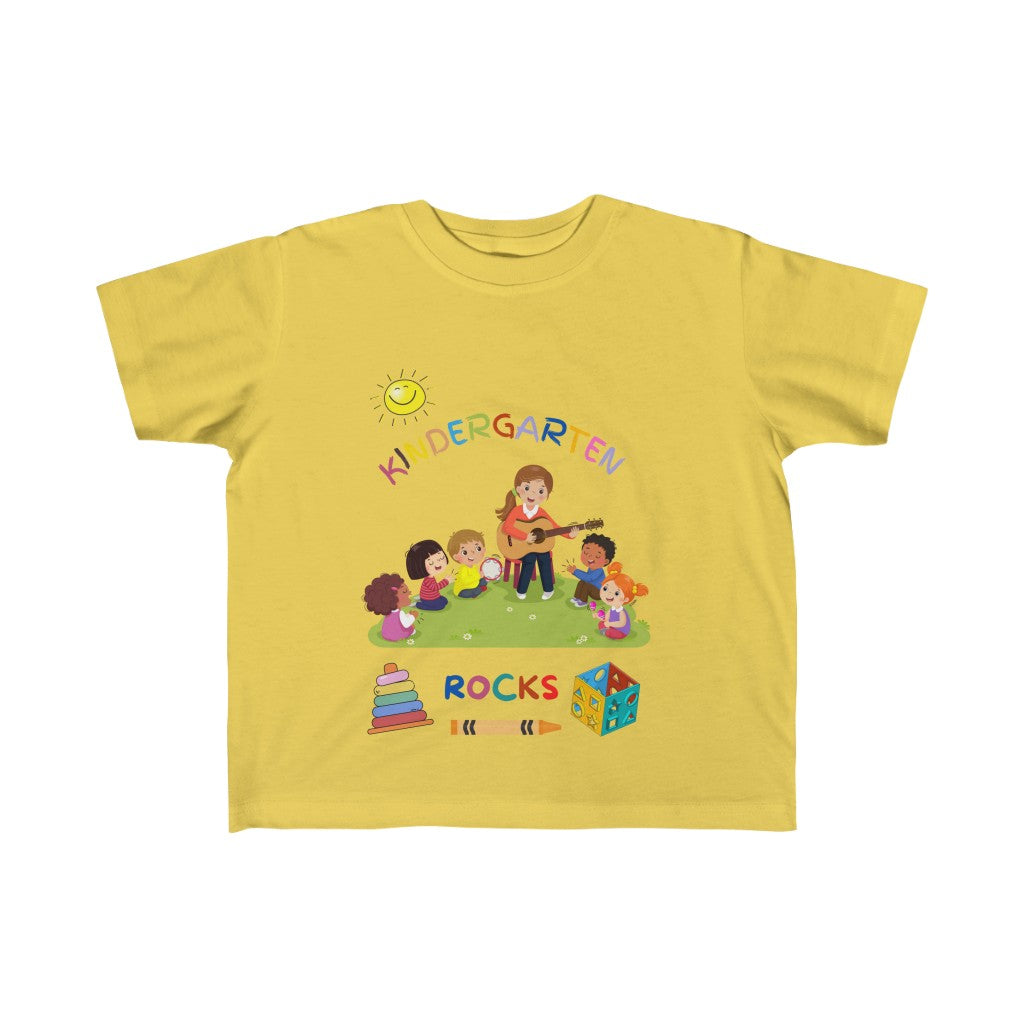 Kindergarten Rocks Kid's Fine Jersey Tee