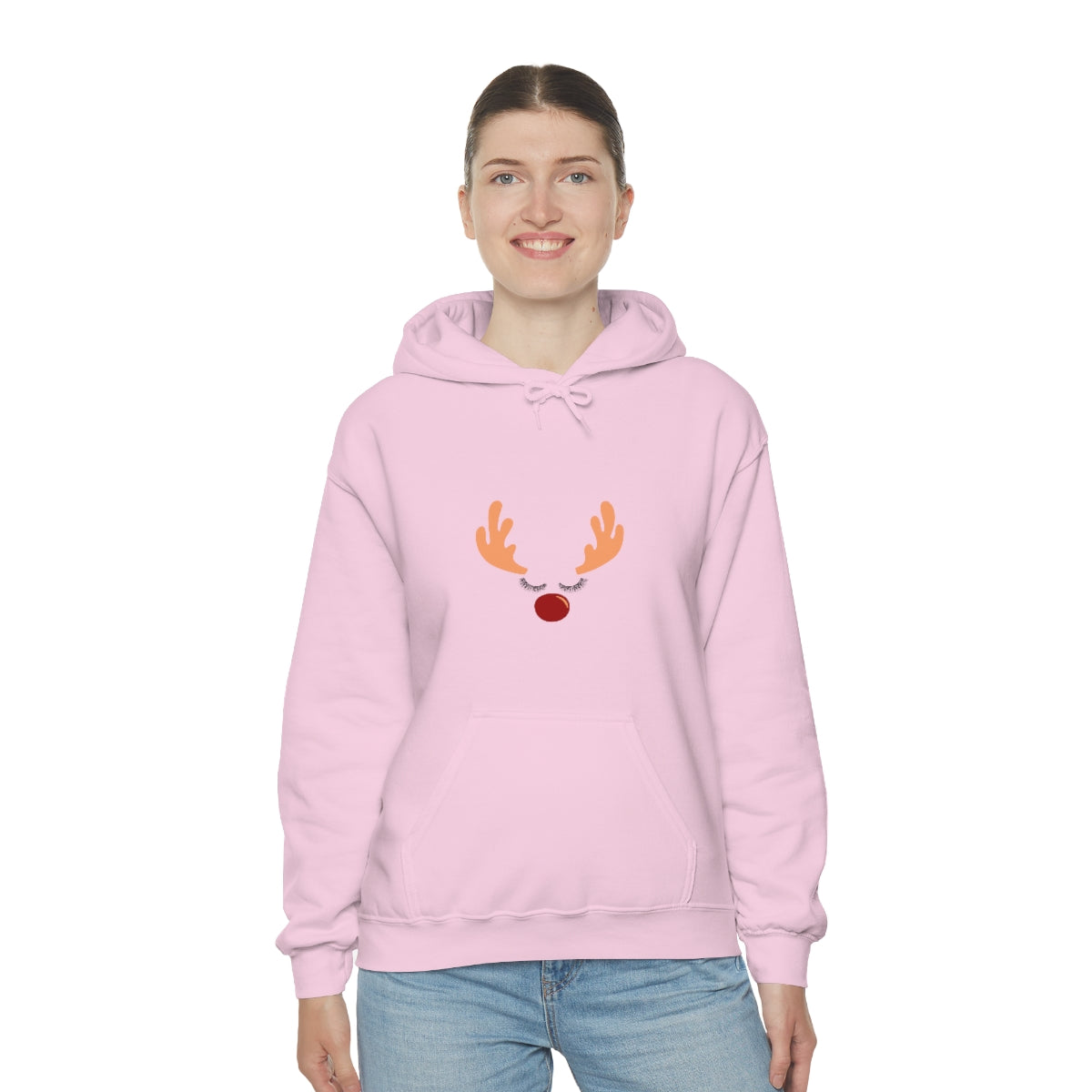 Reindeer Christmas Unisex Heavy Blend™ Hooded Sweatshirt