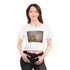 Lady Cat AOP Crop Tee