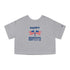 Happy Memorial Day Champion Women's Heritage Cropped T-Shirt