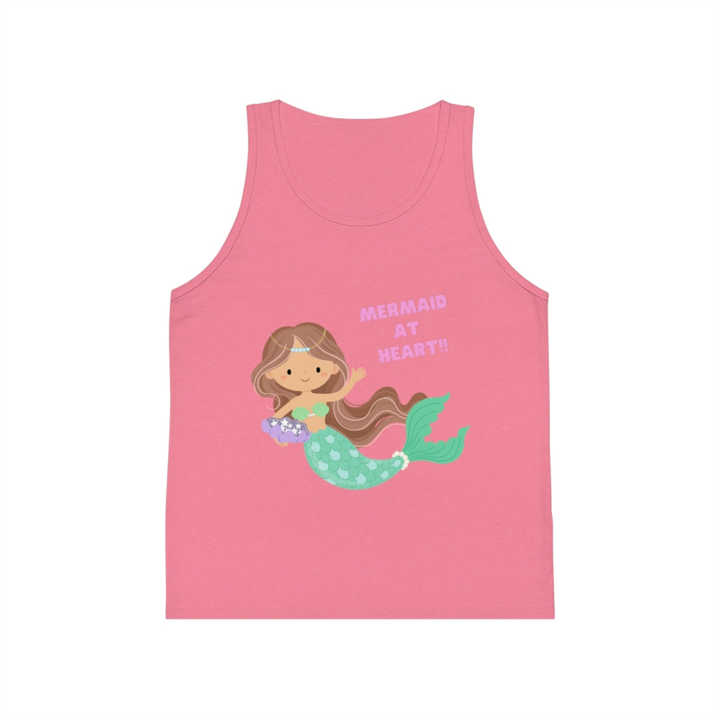 Mermaid at Heart Kid's Jersey Tank Top