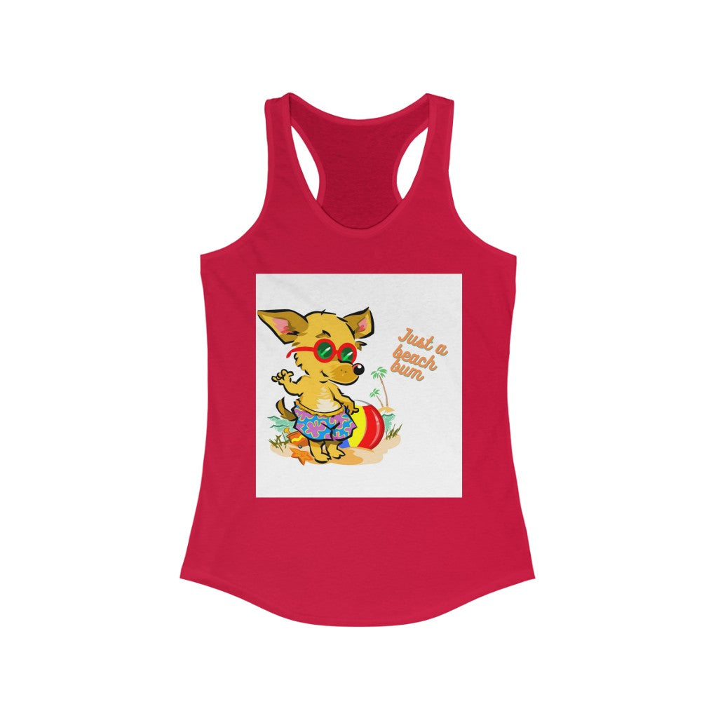Just A Beach Bum Women's Ideal Racerback Tank