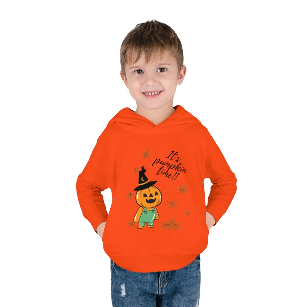 It's Pumpkin Time Toddler Pullover Fleece Hoodie