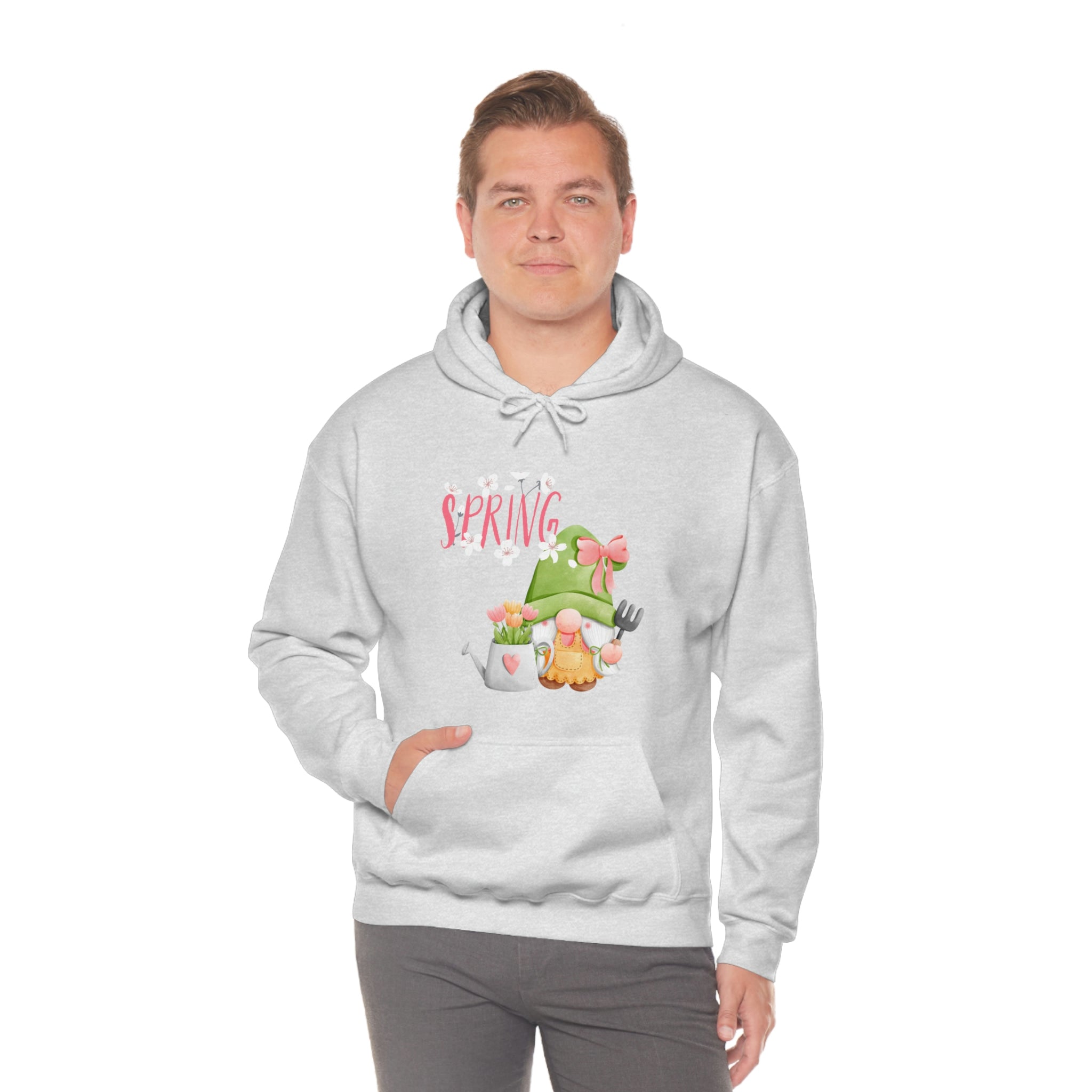 Gnome Happy Spring Unisex Heavy Blend™ Hooded Sweatshirt