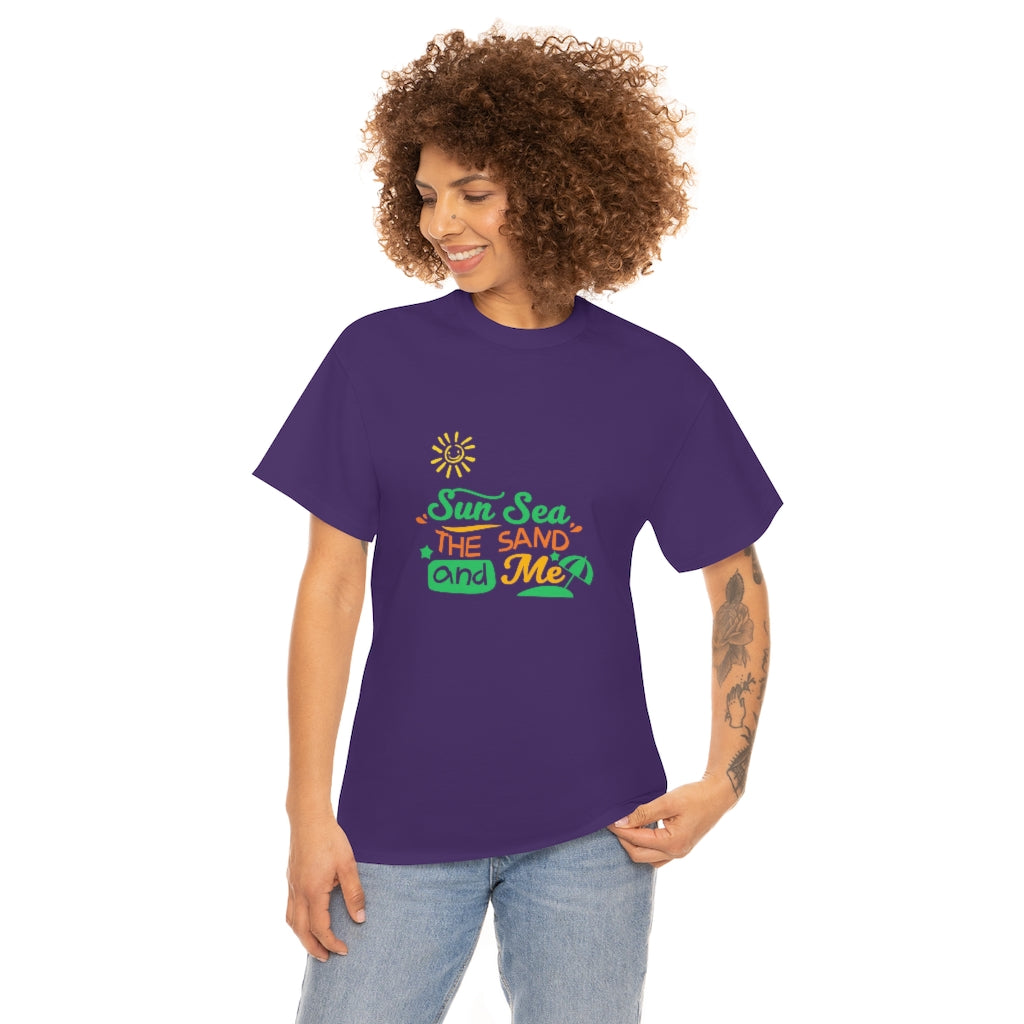 Sun Sea The Sand and Me Unisex Heavy Cotton Tee