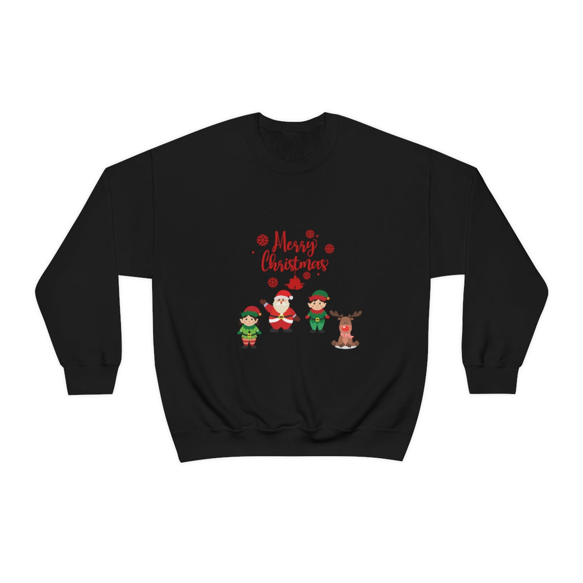 Merry Christmas From Santa & Helpers Unisex Heavy Blend™ Crewneck Sweatshirt