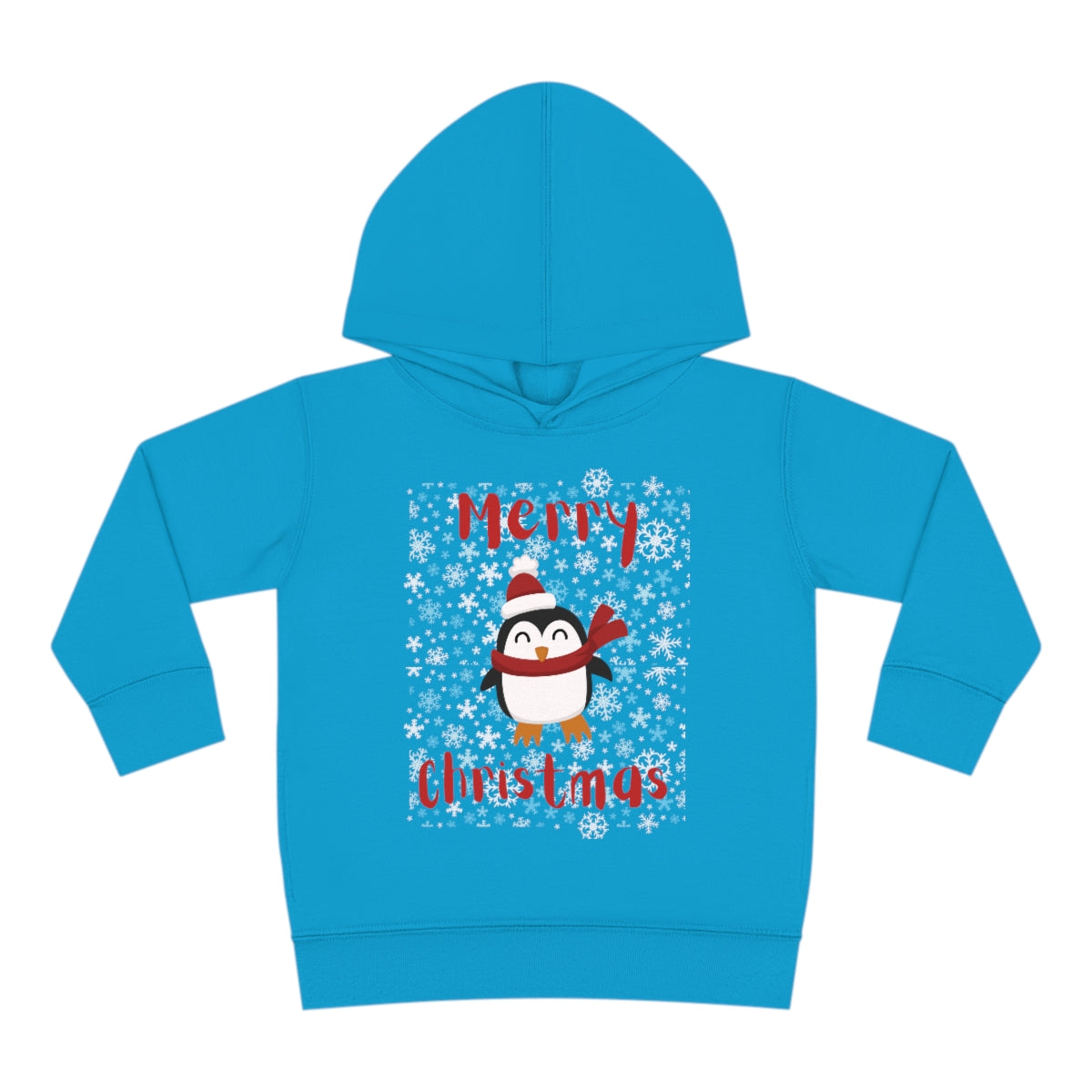 Cute Penguin Christmas Toddler Pullover Fleece Hoodie