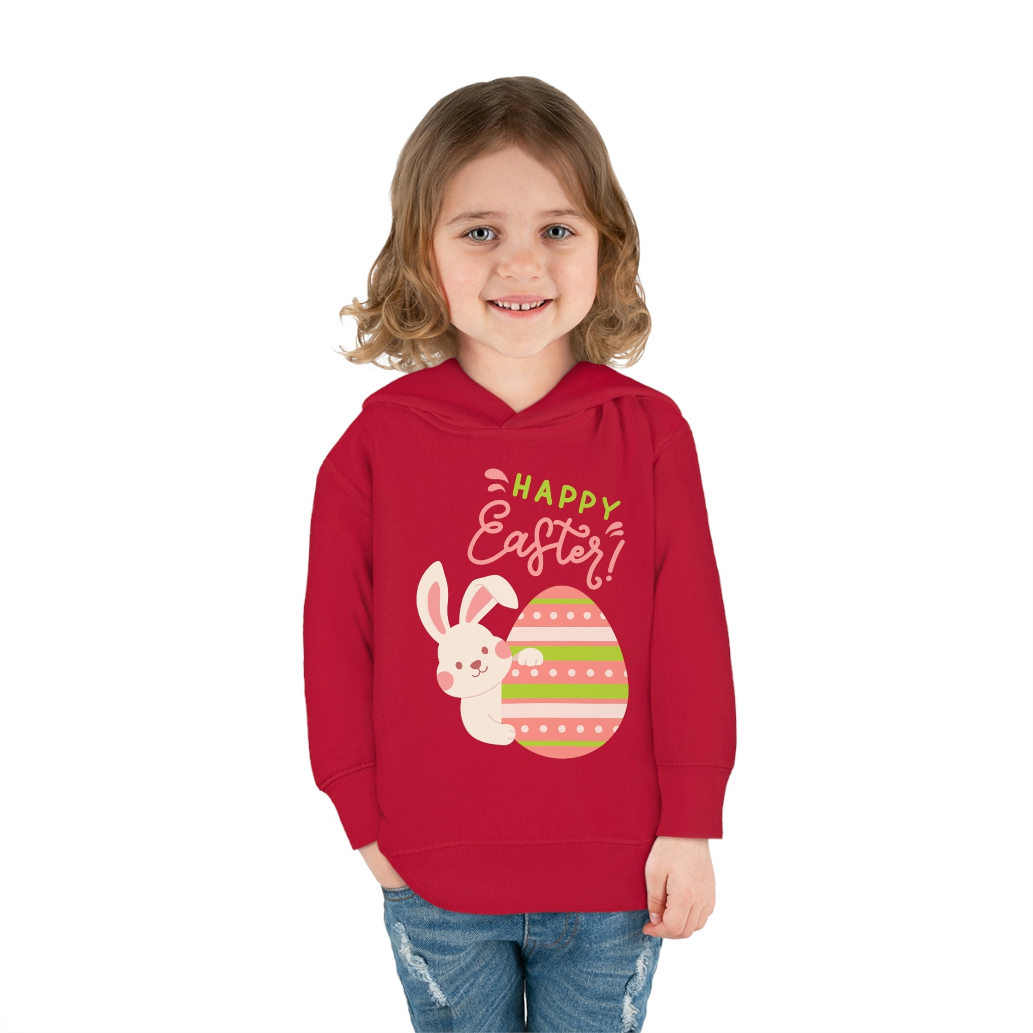 Easter Egg Toddler Pullover Fleece Hoodie