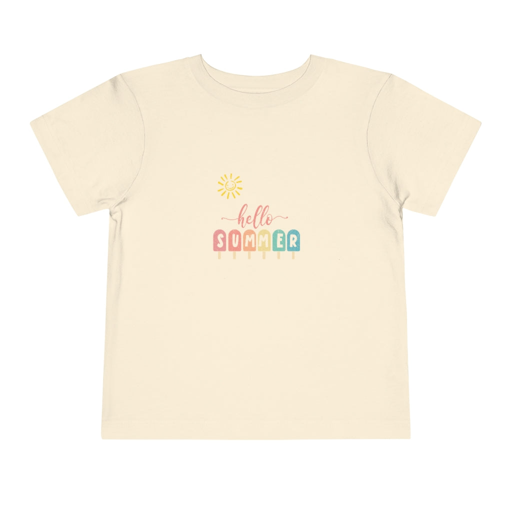 Sunny Hello Summer Toddler Short Sleeve Tee