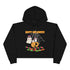 Happy Halloween Little Cats Crop Hoodie