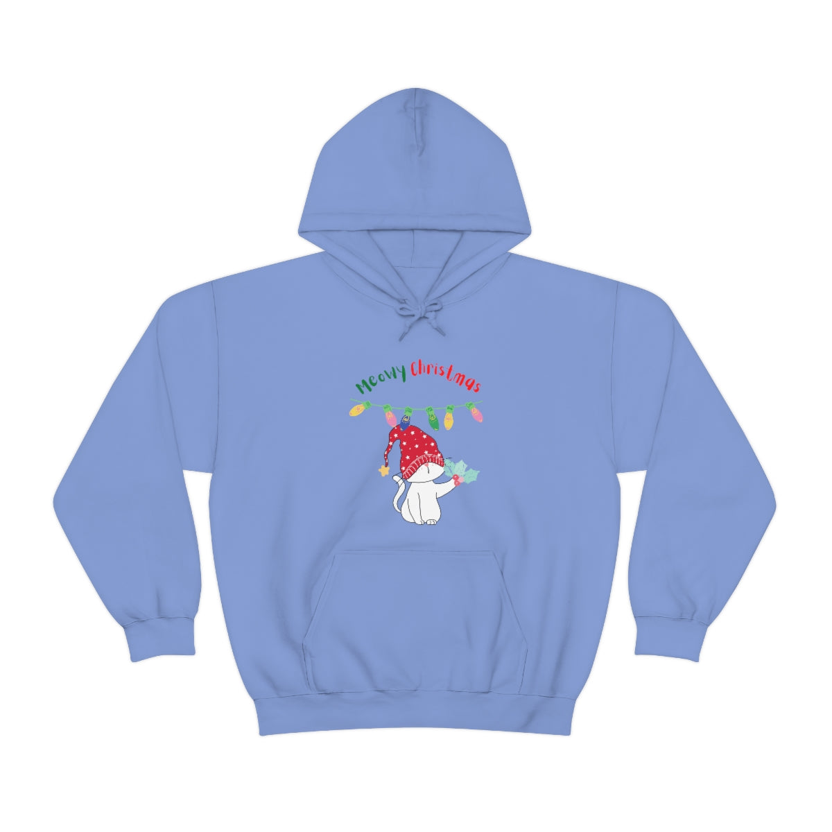 Meowy Christmas Heavy Blend™ Hooded Sweatshirt