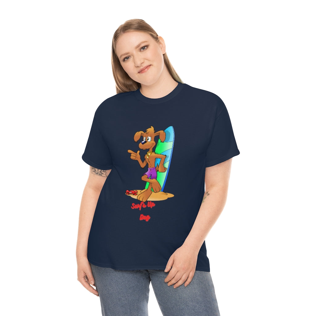 Surf's Up Dog Unisex Heavy Cotton Tee