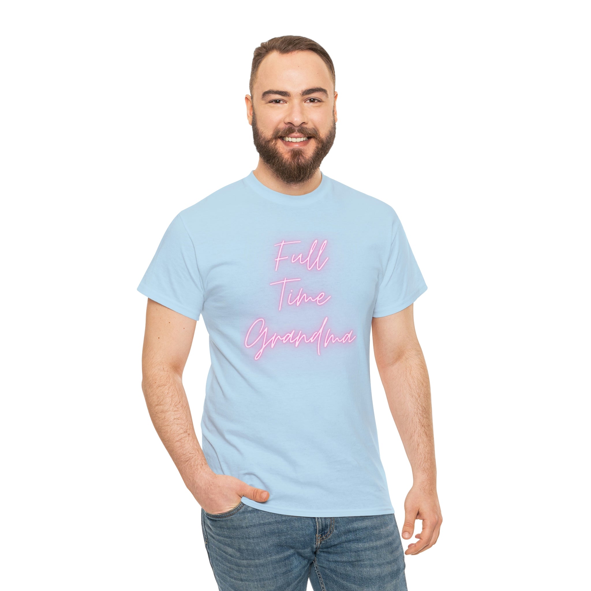 Full Time Grandma Unisex Heavy Cotton Tee