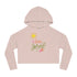 Spring Sunshine Women’s Cropped Hooded Sweatshirt