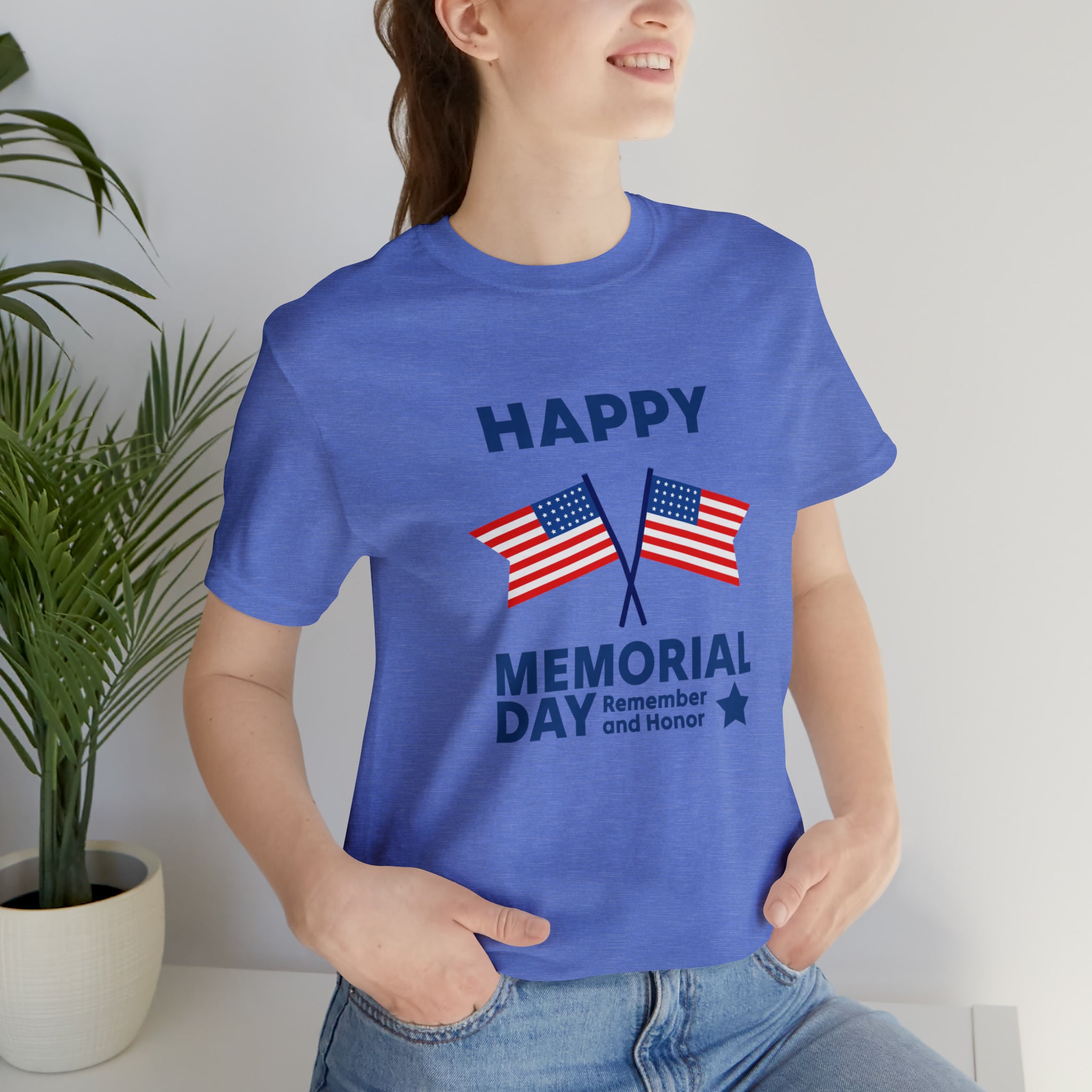 Happy Memorial Day Unisex Jersey Short Sleeve Tee