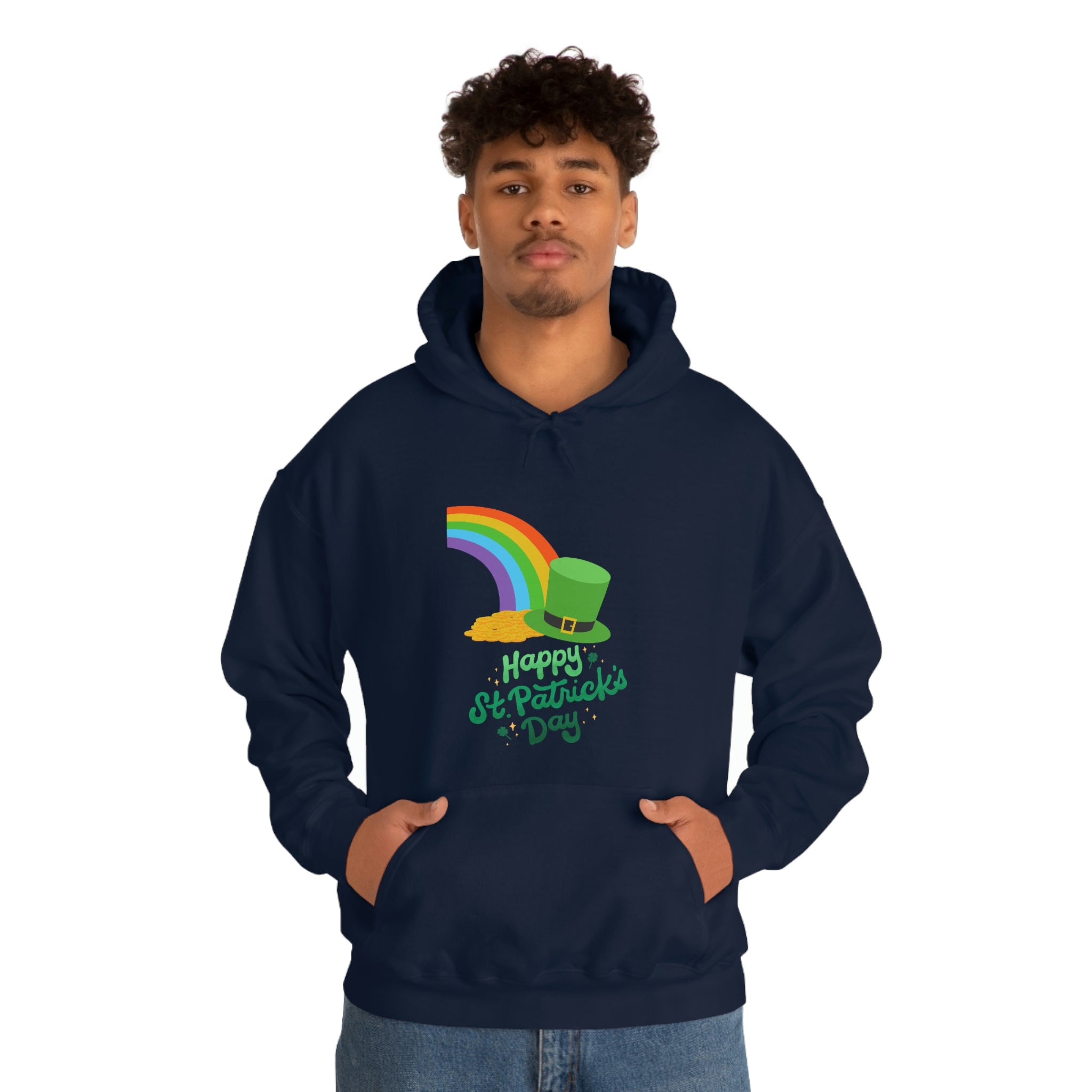 Happy Saint Patrick Day Unisex Heavy Blend™ Hooded Sweatshirt