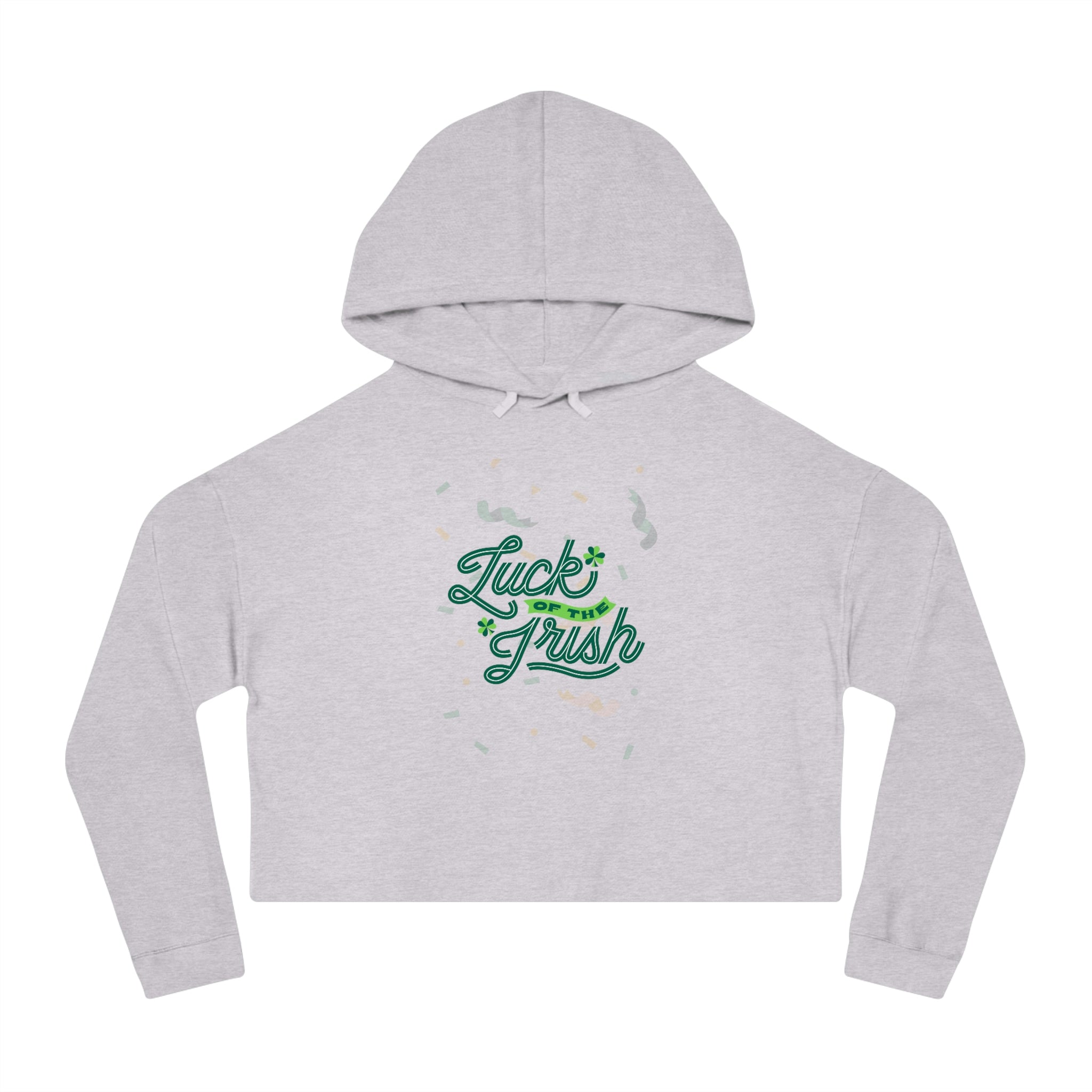 Luch Of The Irish Women’s Cropped Hooded Sweatshirt