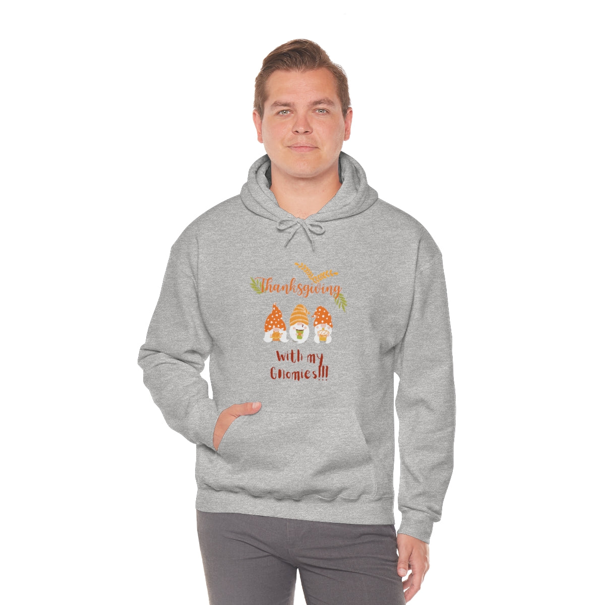 Thanksgiving With My Gnomies Unisex Heavy Blend™ Hooded Sweatshirt