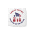 Memorial Day Land Of The Free Porcelain Magnet, Square