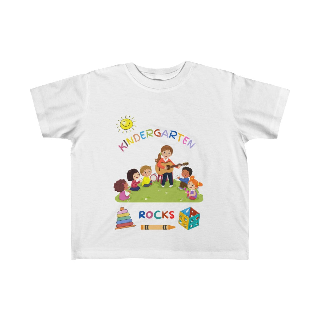 Kindergarten Rocks Kid's Fine Jersey Tee