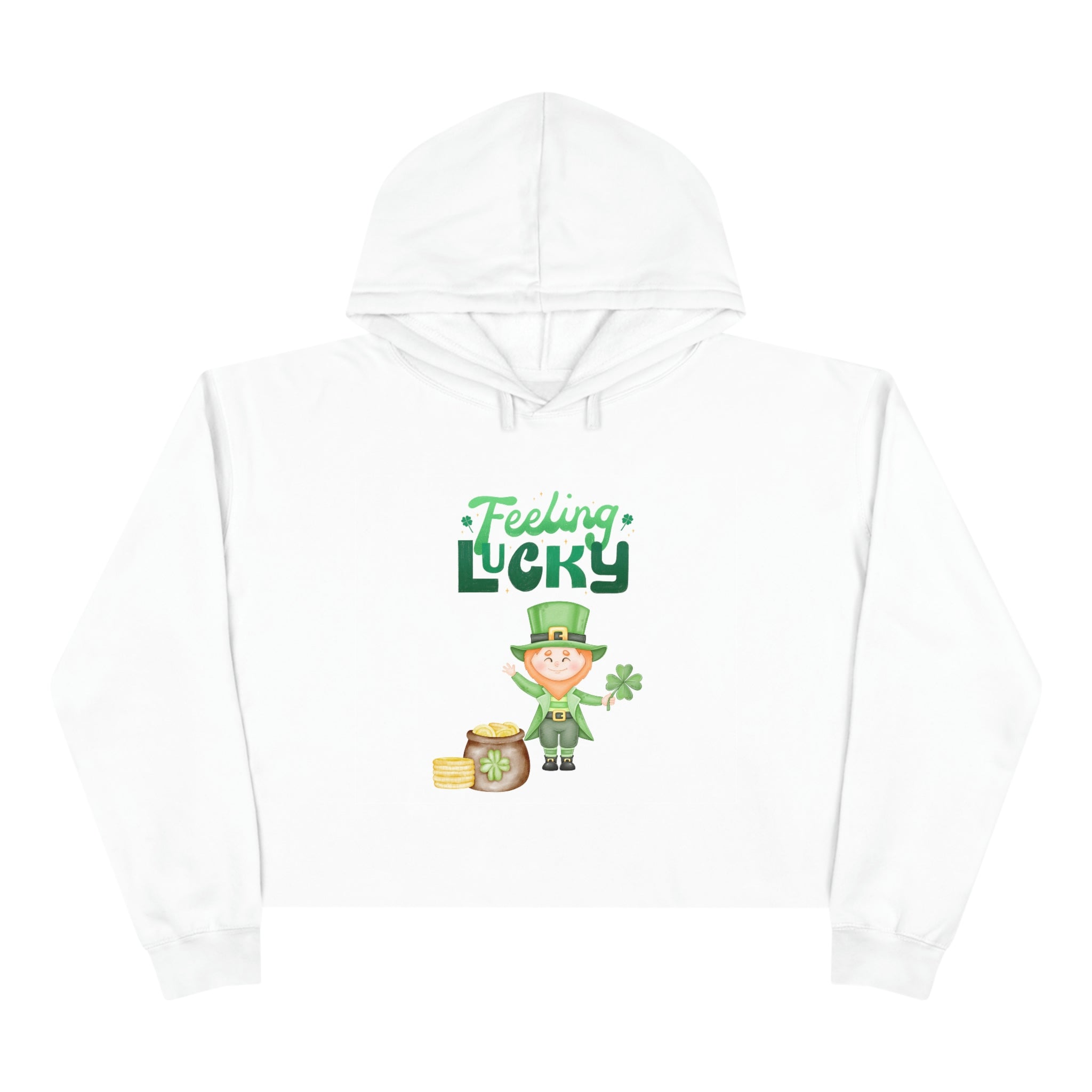 Feeling Lucky Crop Hoodie