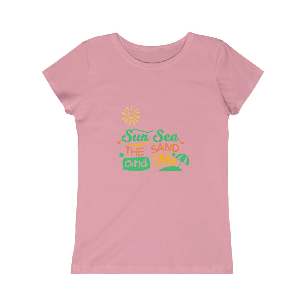 Sun Sea The Sand And Me Girls Princess Tee