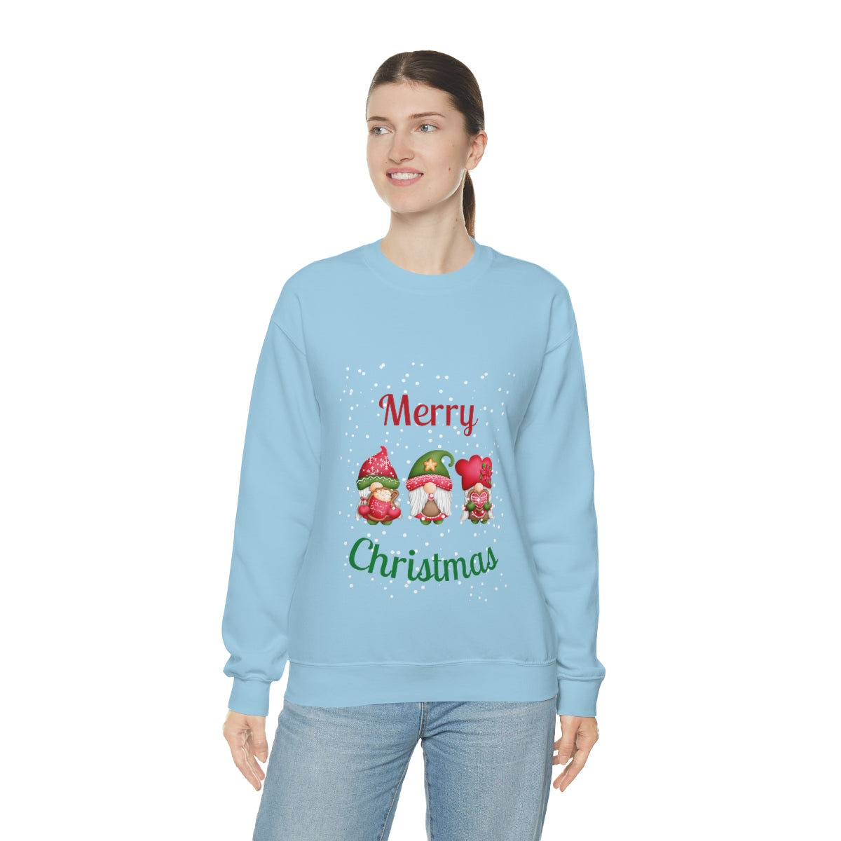 Three Gnomes Merry Christmas Unisex Heavy Blend™ Crewneck Sweatshirt