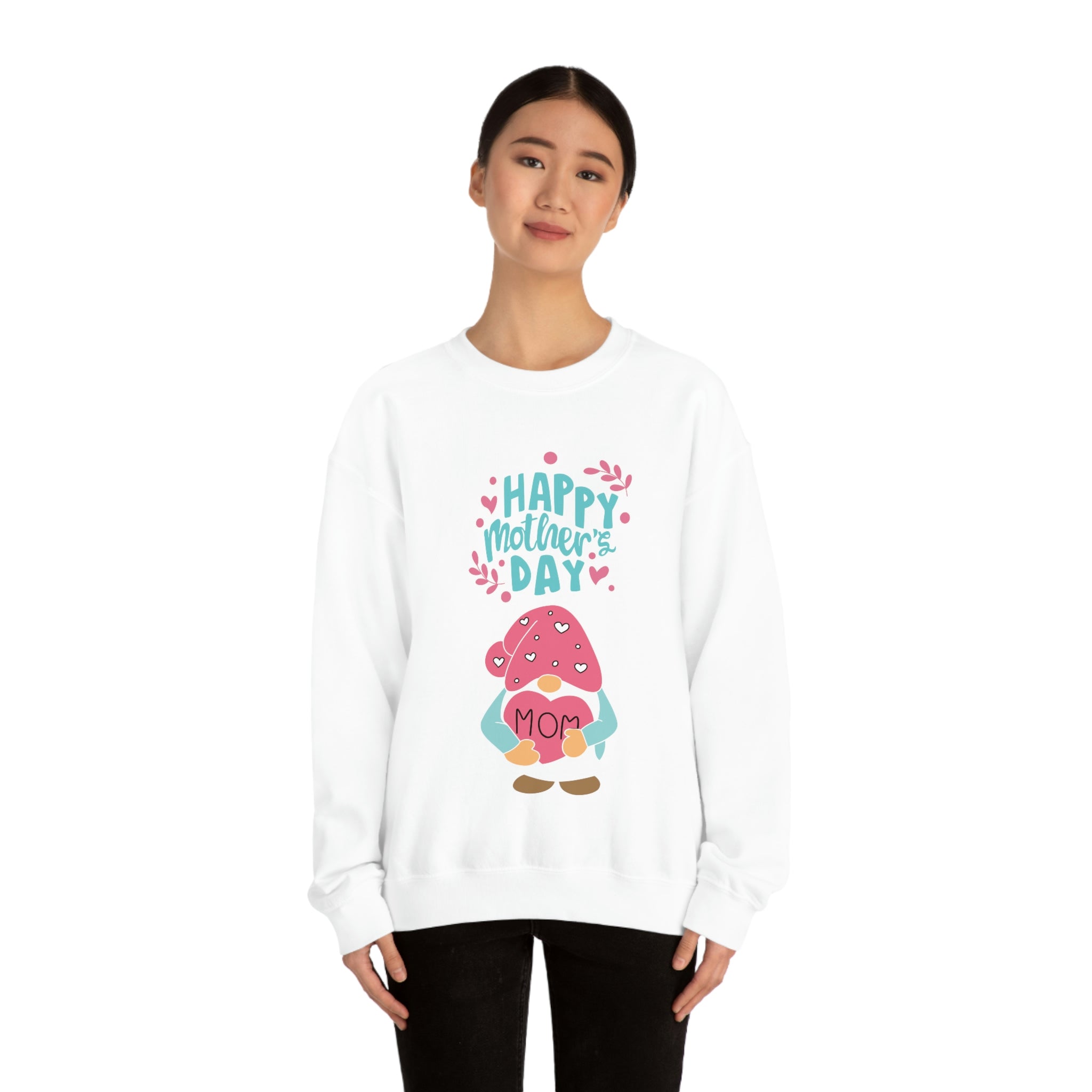 Happy Mother's Day Gnome Unisex Heavy Blend™ Crewneck Sweatshirt