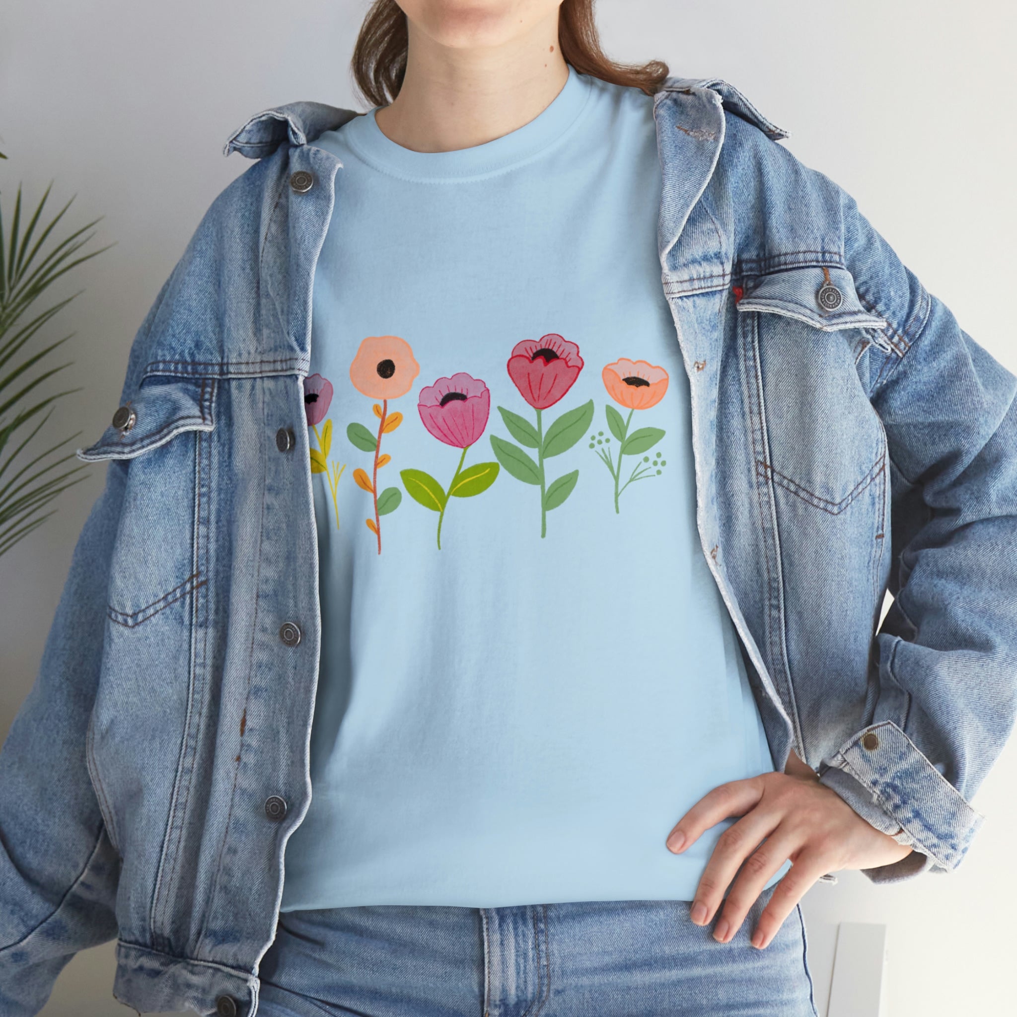 Spring Flowers Unisex Heavy Cotton Tee