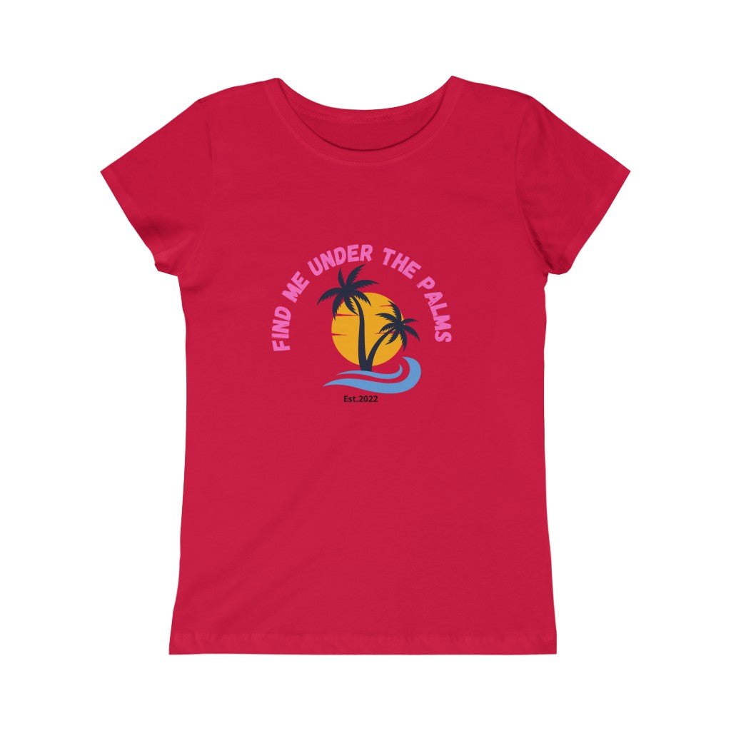 Find Under The Palms Girls Princess Tee