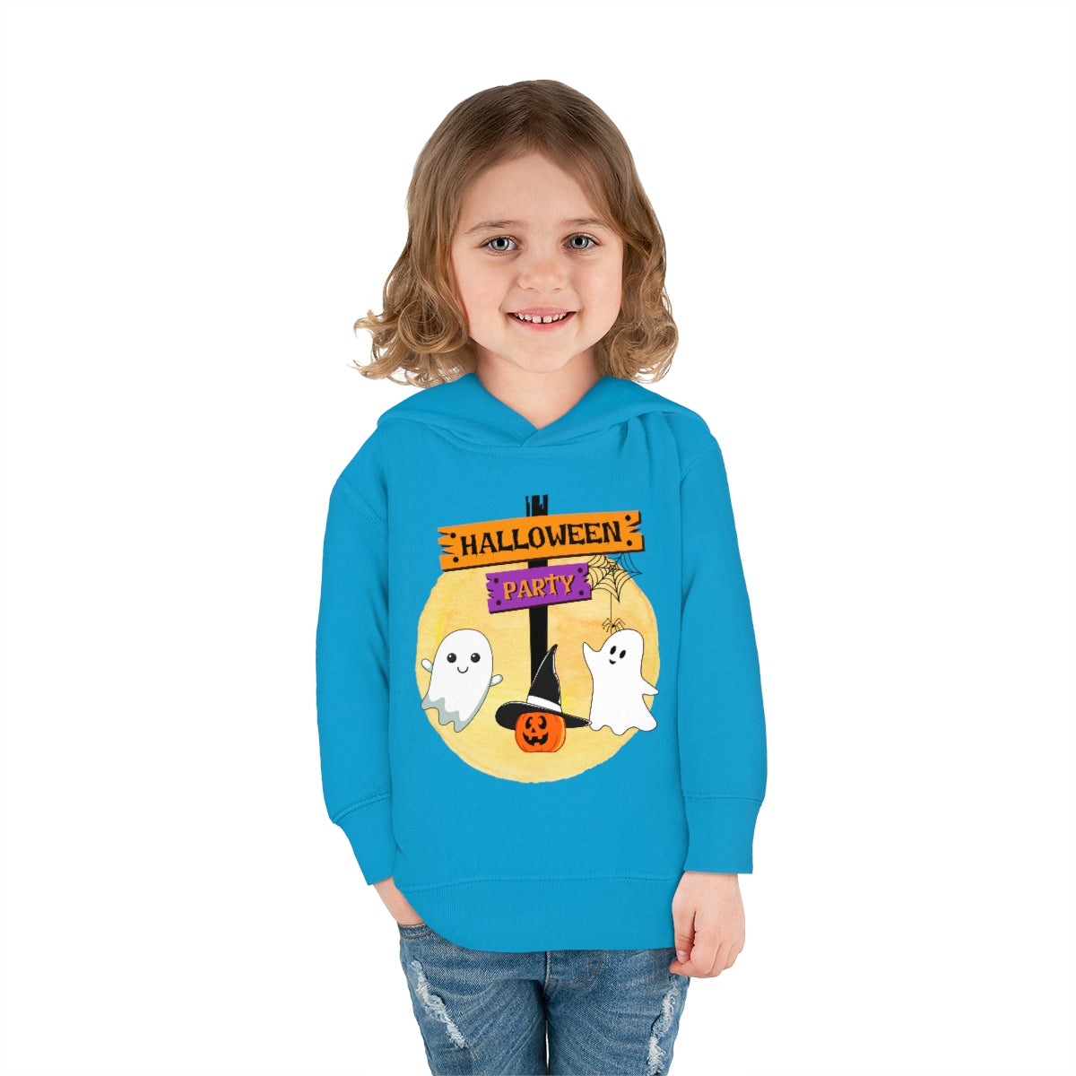 Halloween Party Toddler Pullover Fleece Hoodie