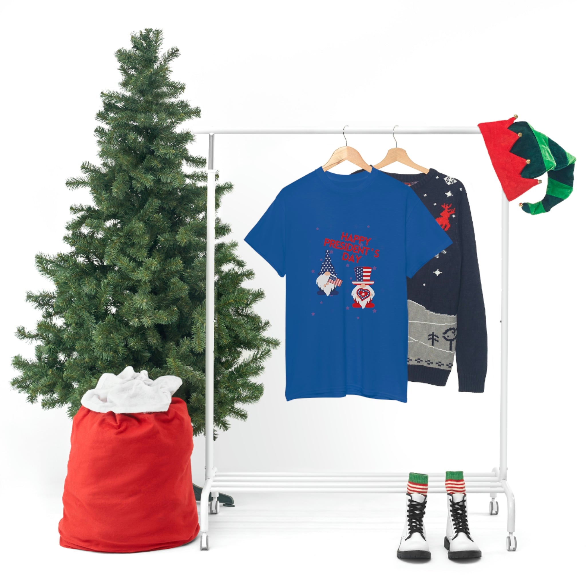Happy President's Day Gnome Unisex Heavy Cotton Tee
